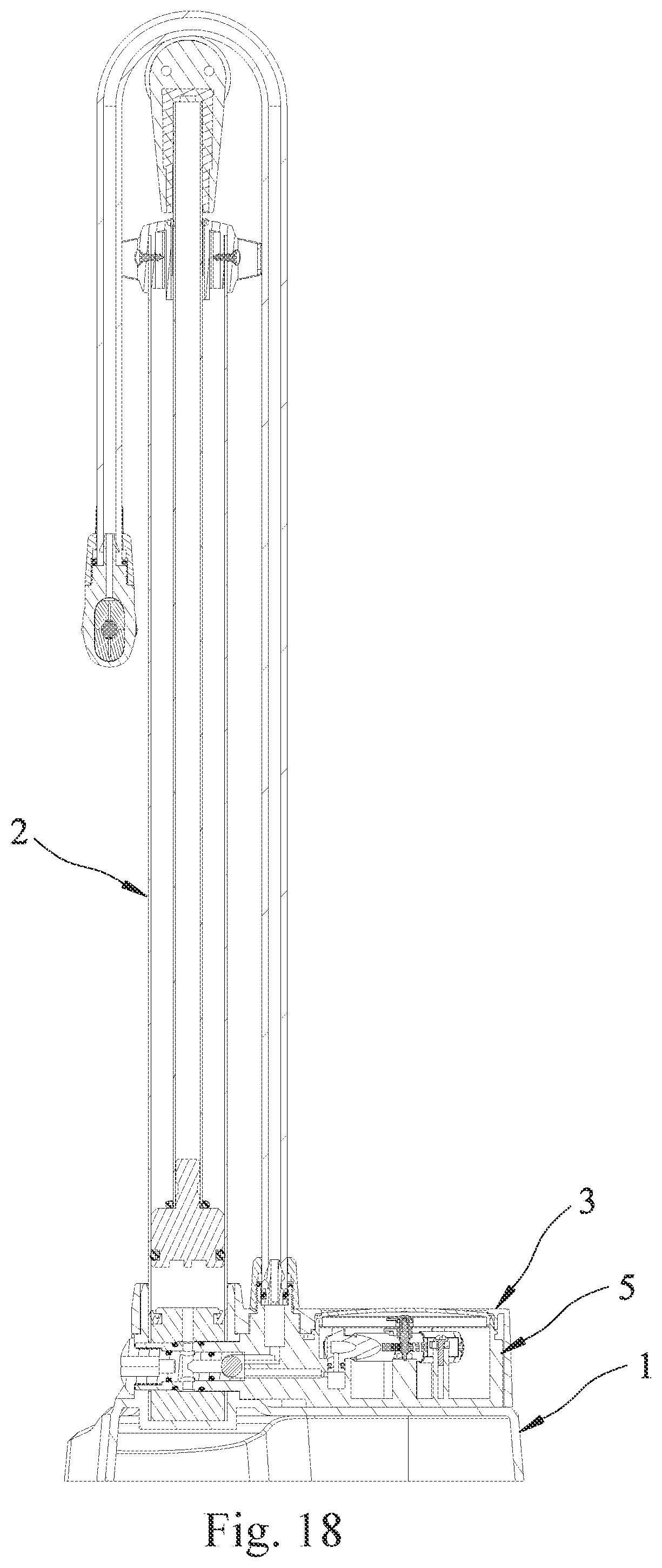 Patent US12338806 Figure 18 – Easy-to-assemble floor pump