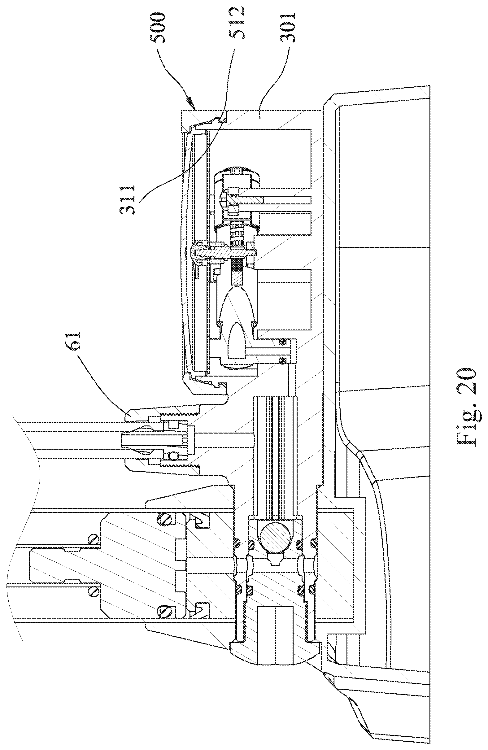 Patent US12338806 Figure 20 – Easy-to-assemble floor pump