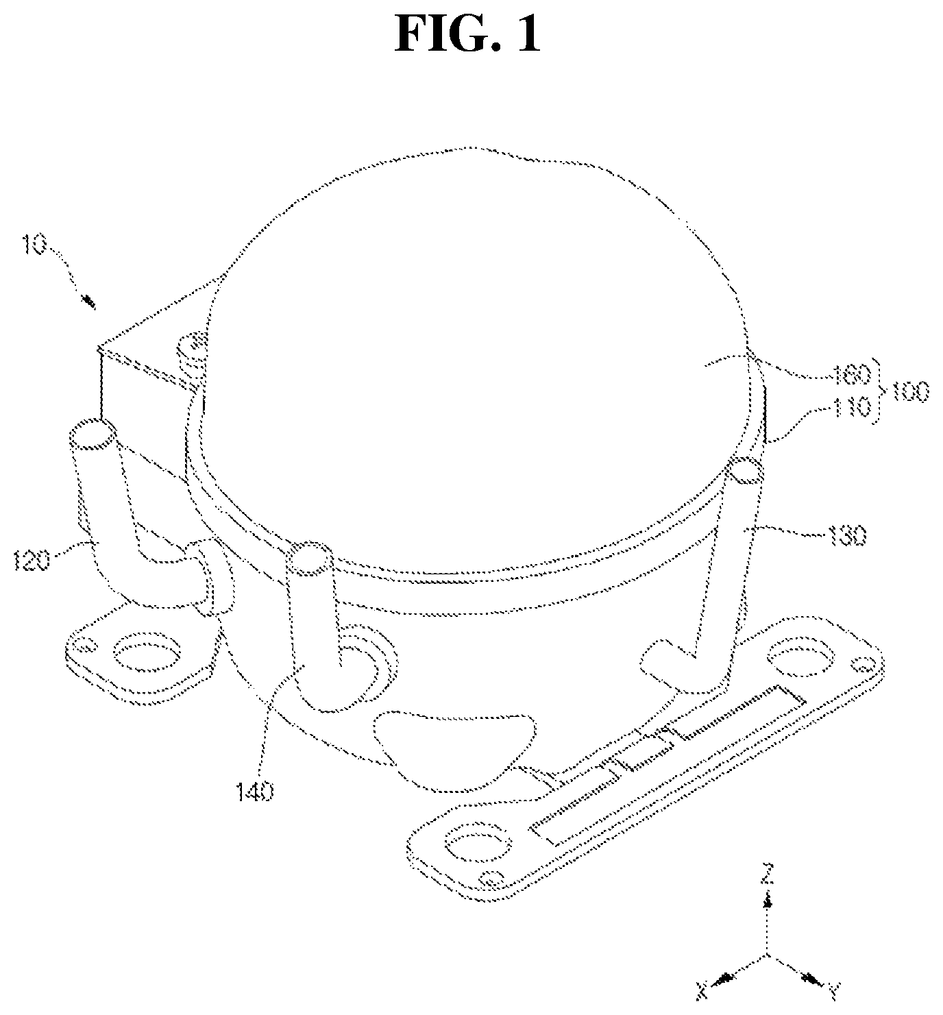 Patent US12338807 Figure 1 – Reciprocating compressor
