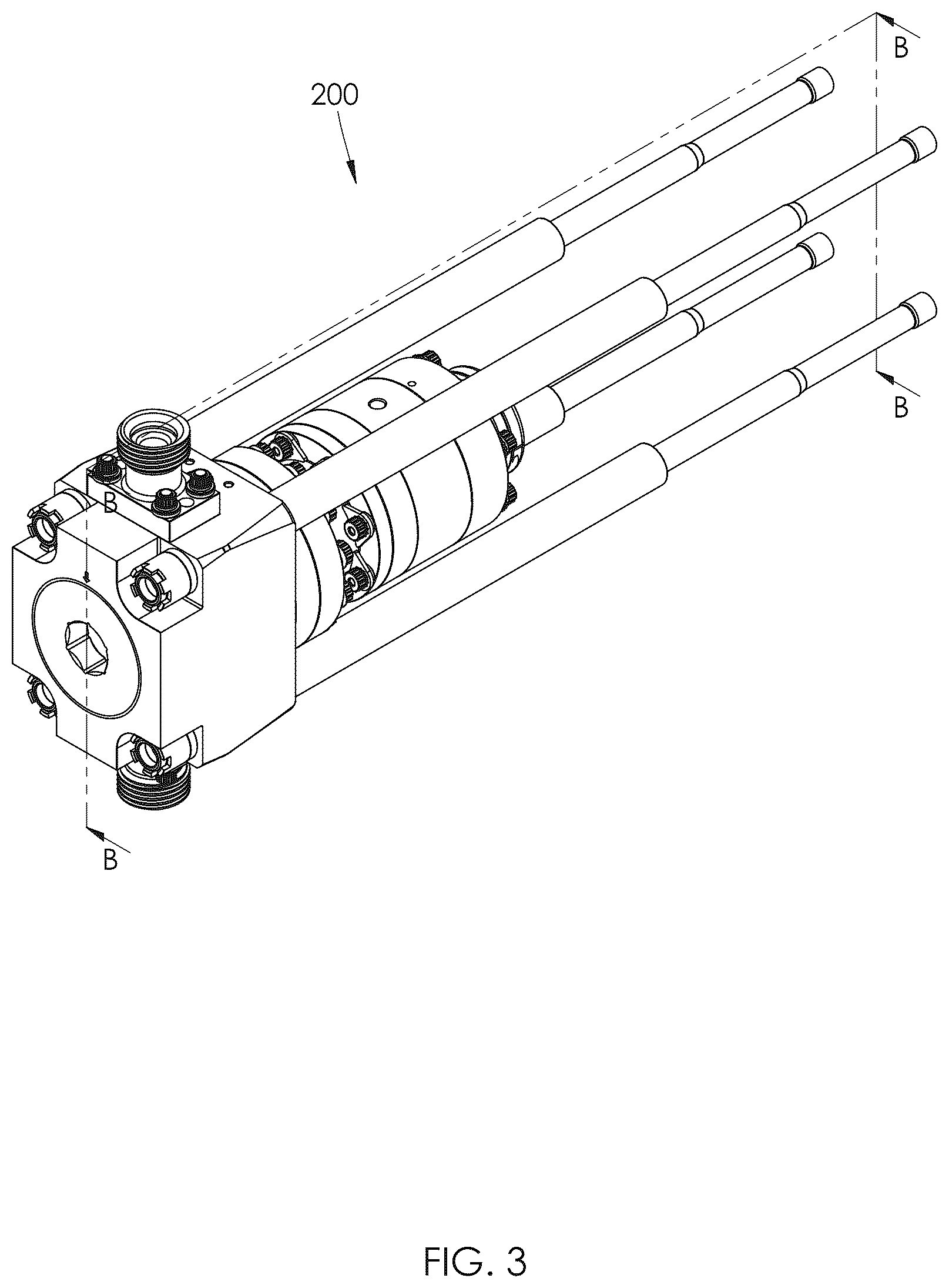 Patent US12338813 Figure 3 – Liquid cooled plunger system