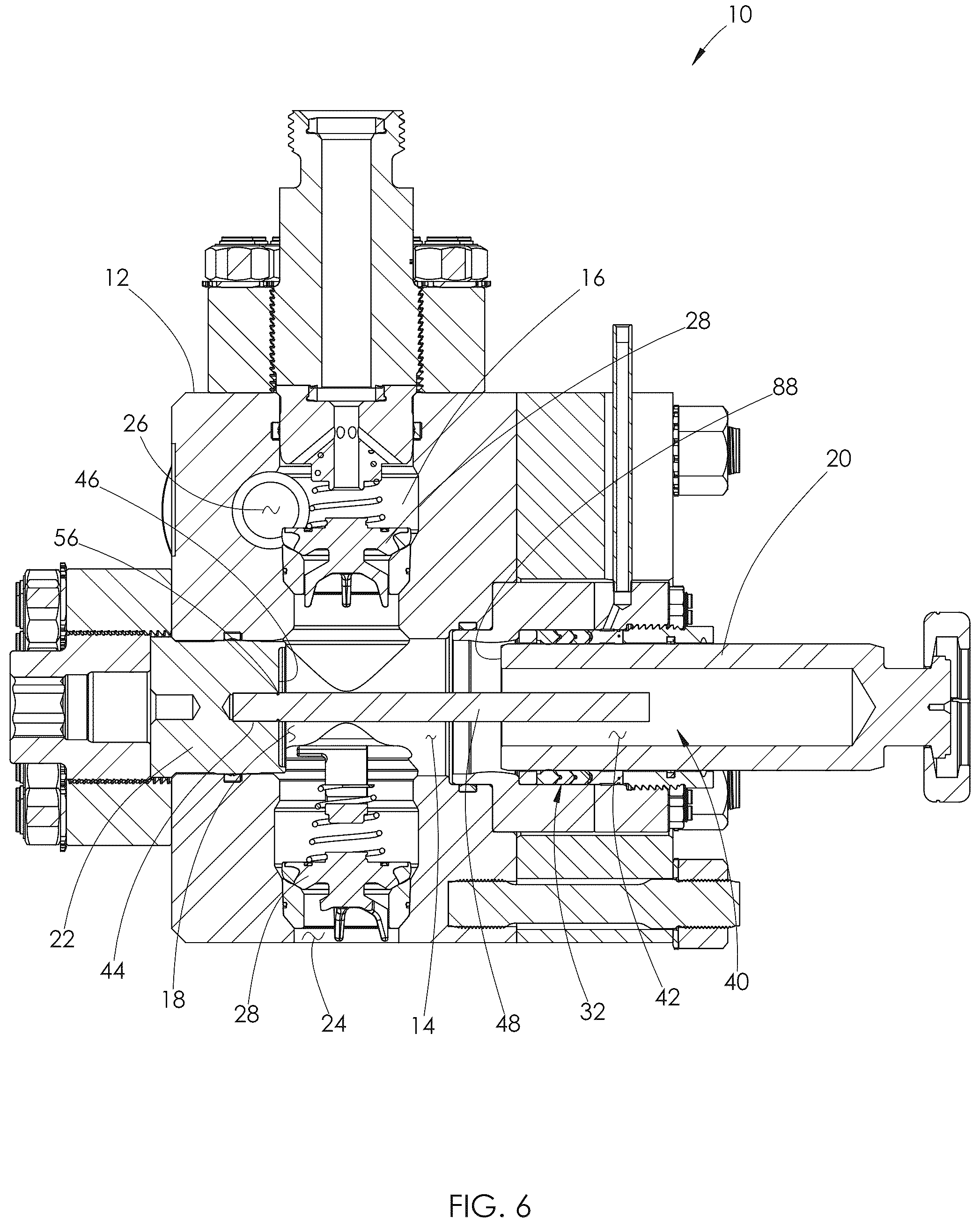 Patent US12338813 Figure 6 – Liquid cooled plunger system