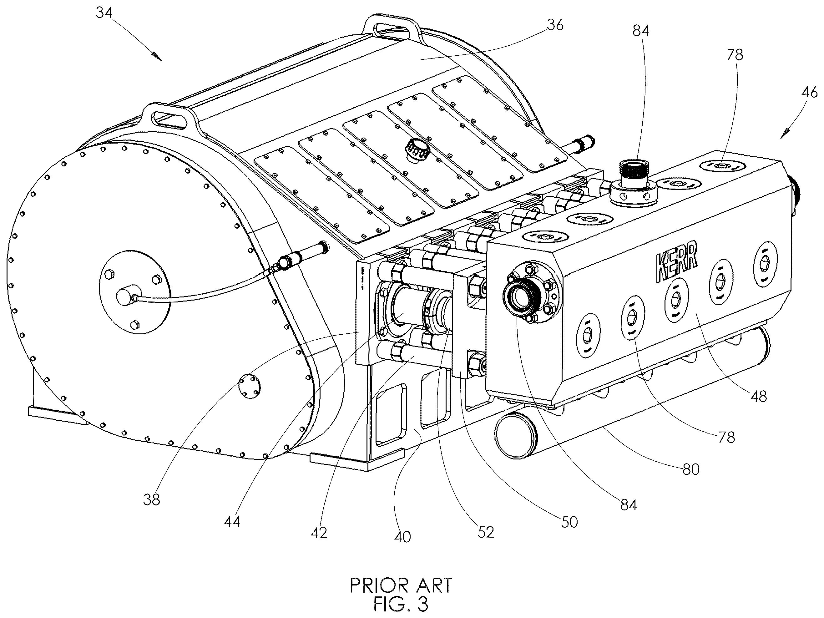Patent US12338815 Figure 3 – Fluid end