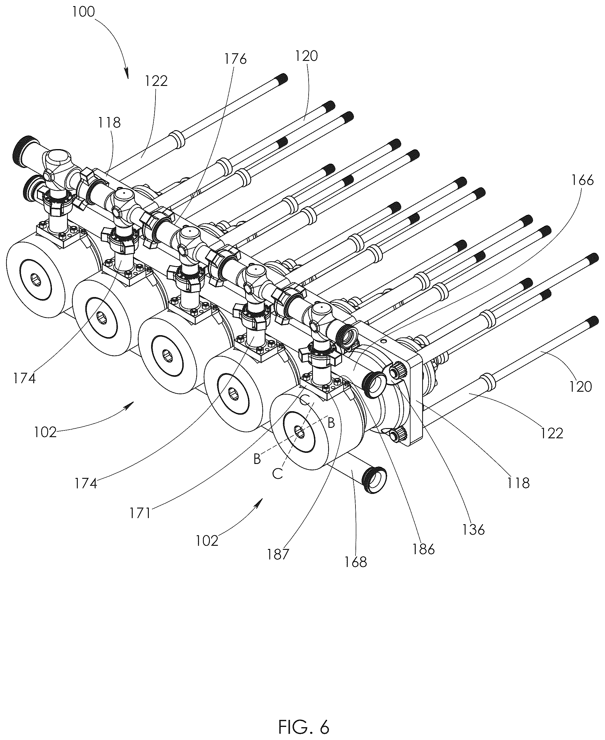 Patent US12338815 Figure 6 – Fluid end