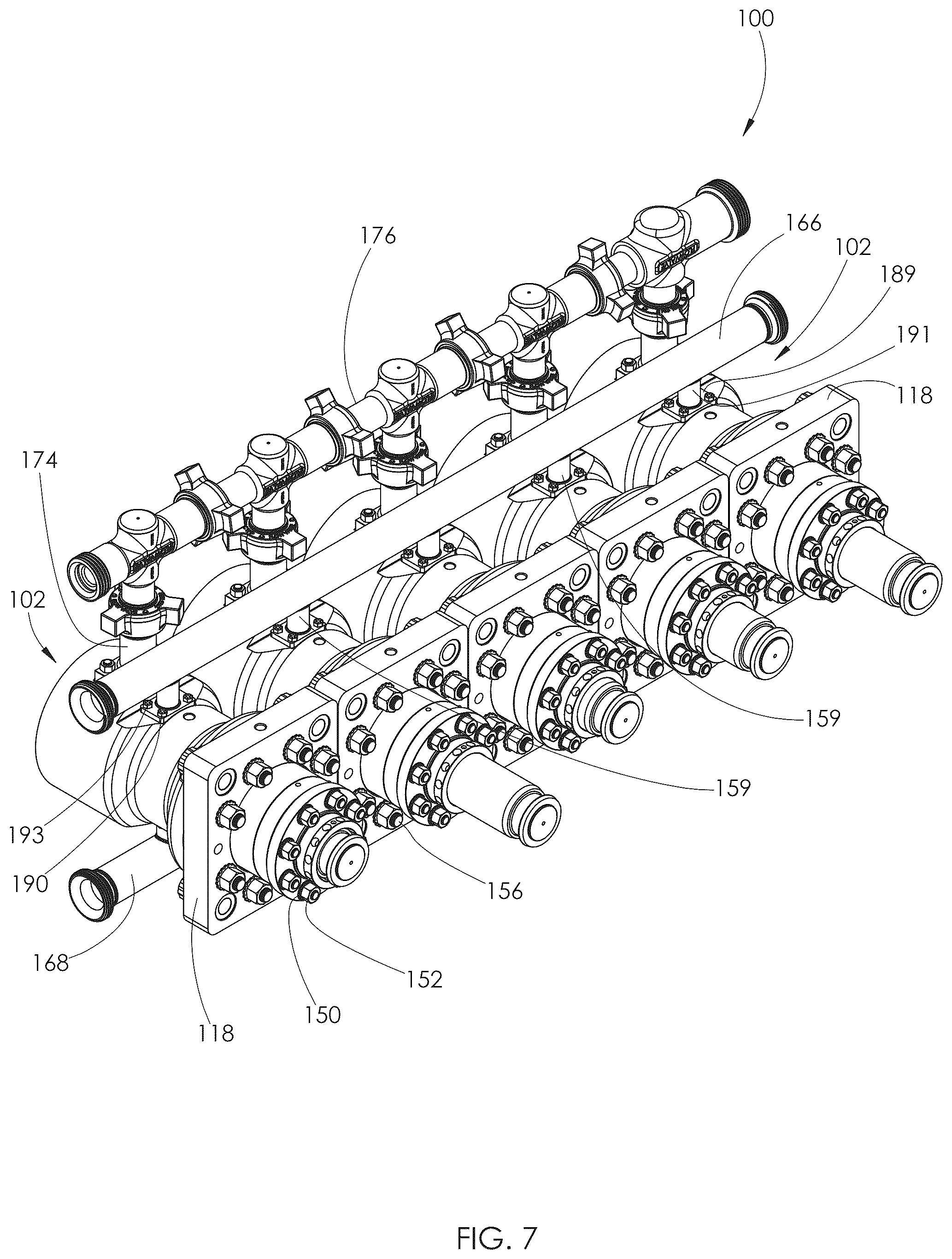 Patent US12338815 Figure 7 – Fluid end