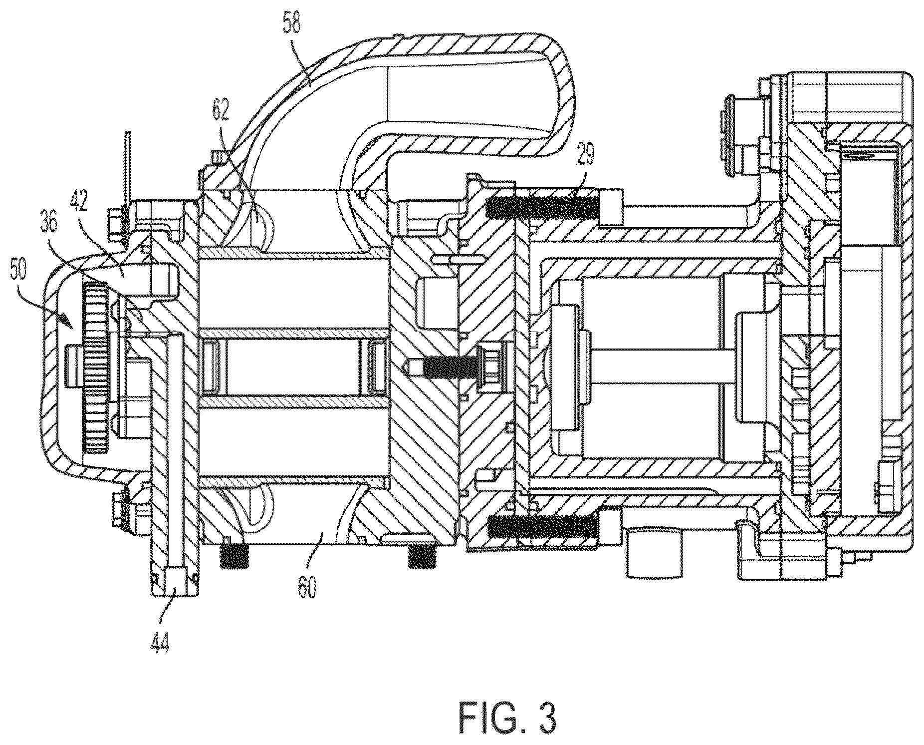 Patent US12338817 Figure 3 – Rear drive EGR pump