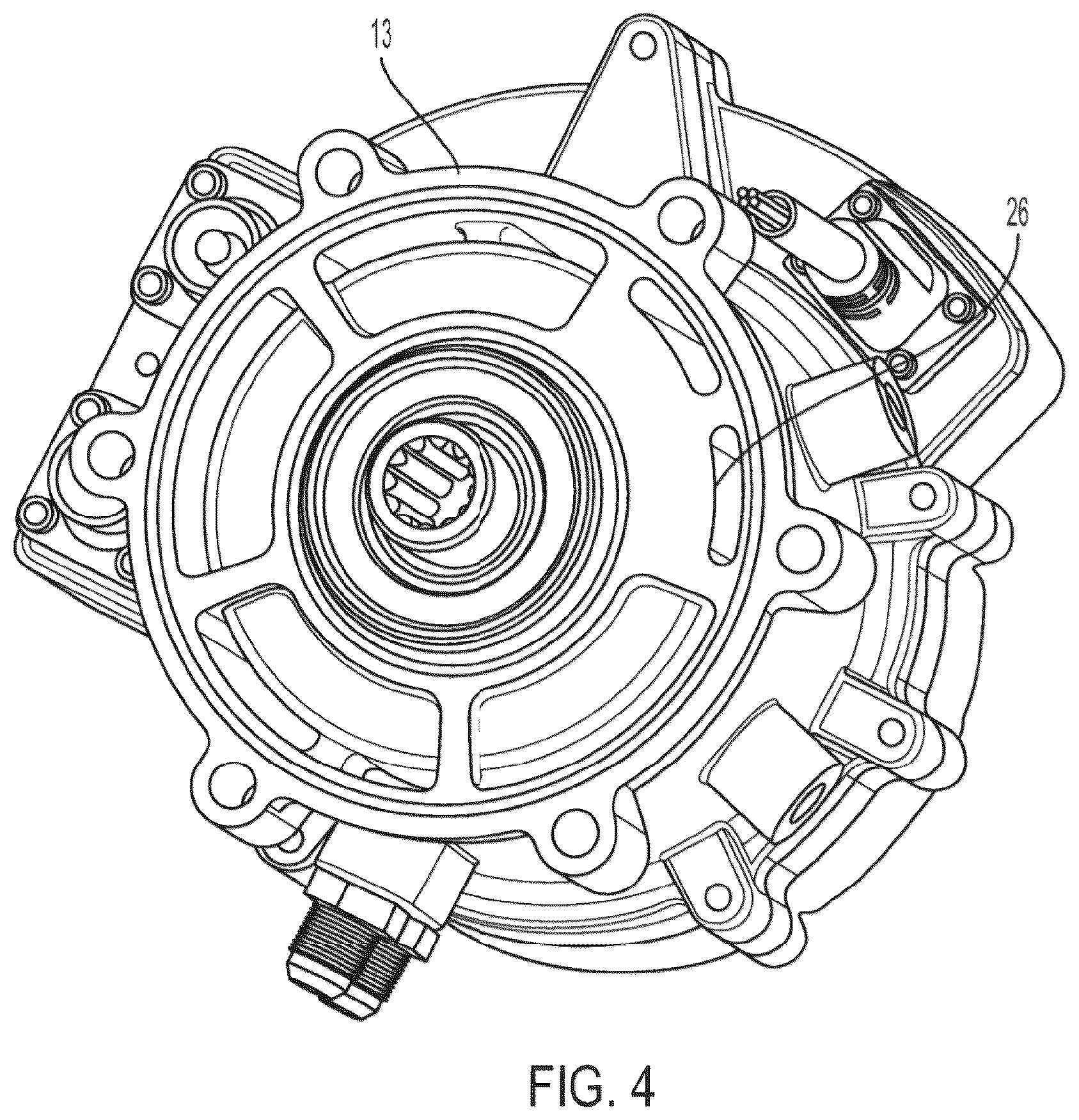 Patent US12338817 Figure 4 – Rear drive EGR pump