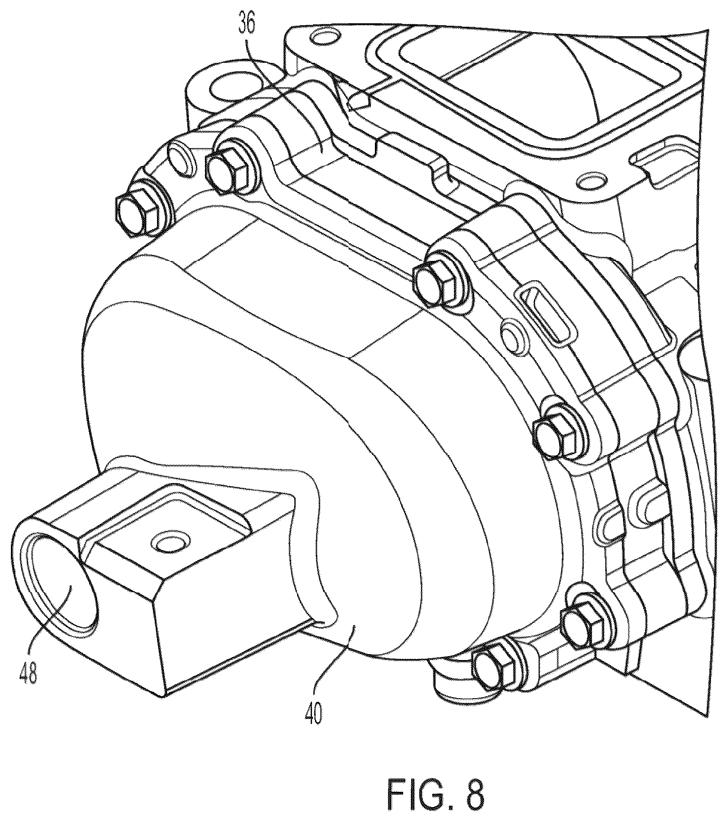 Patent US12338817 Figure 8 – Rear drive EGR pump