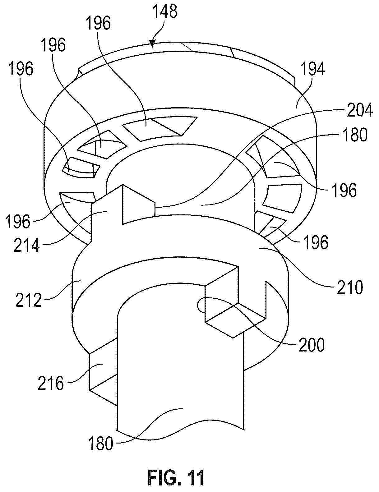 Patent US12338819 Figure 8 – Progressing cavity devices and assemblies for coupling multiple stages of progressing cavity devices