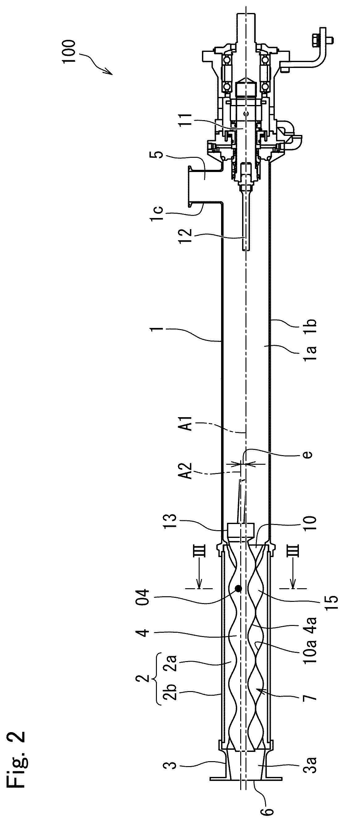 Patent US12338820 Figure 2 – Uniaxial eccentric screw pump