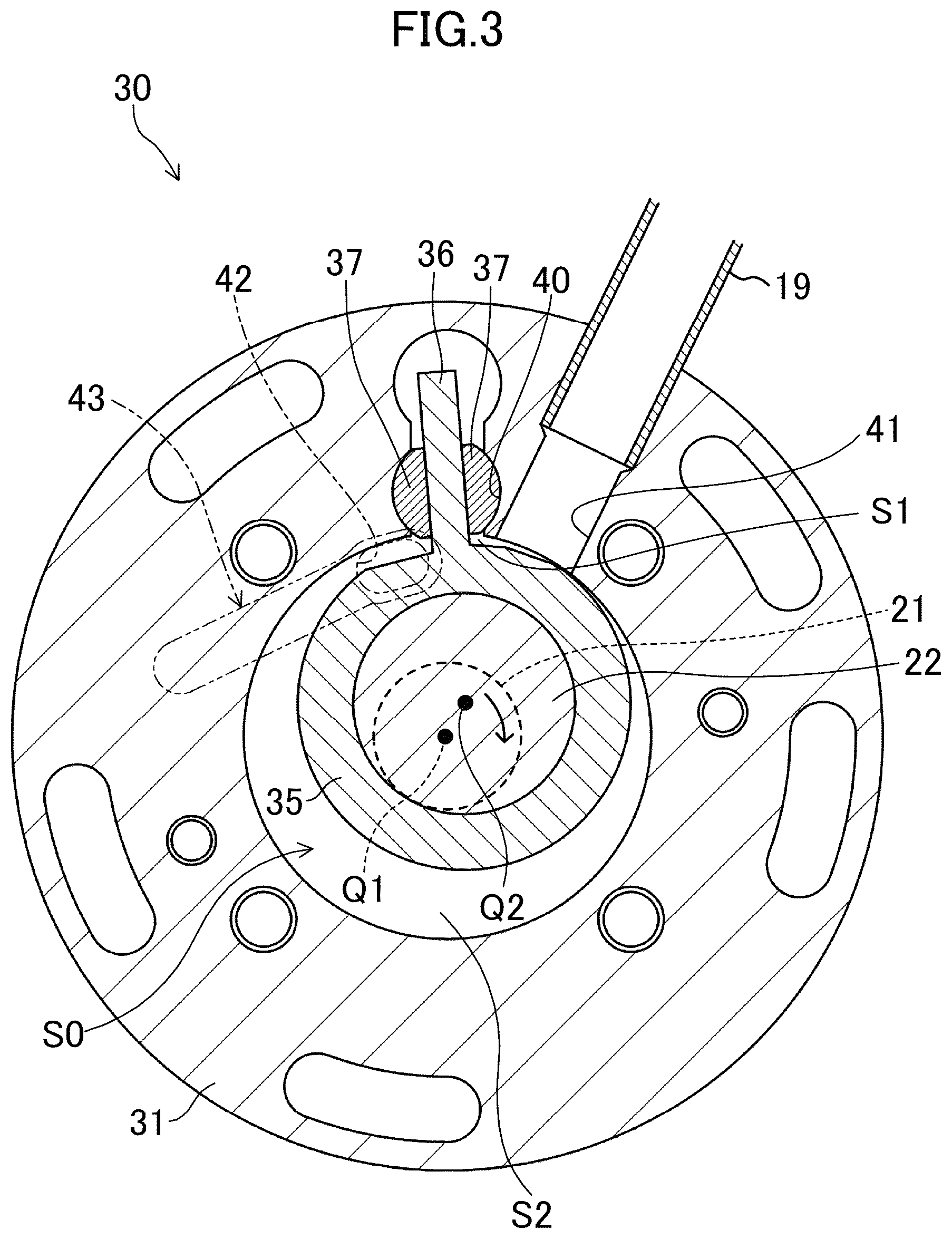 Patent US12338822 Figure 3 – Compressor and refrigeration device