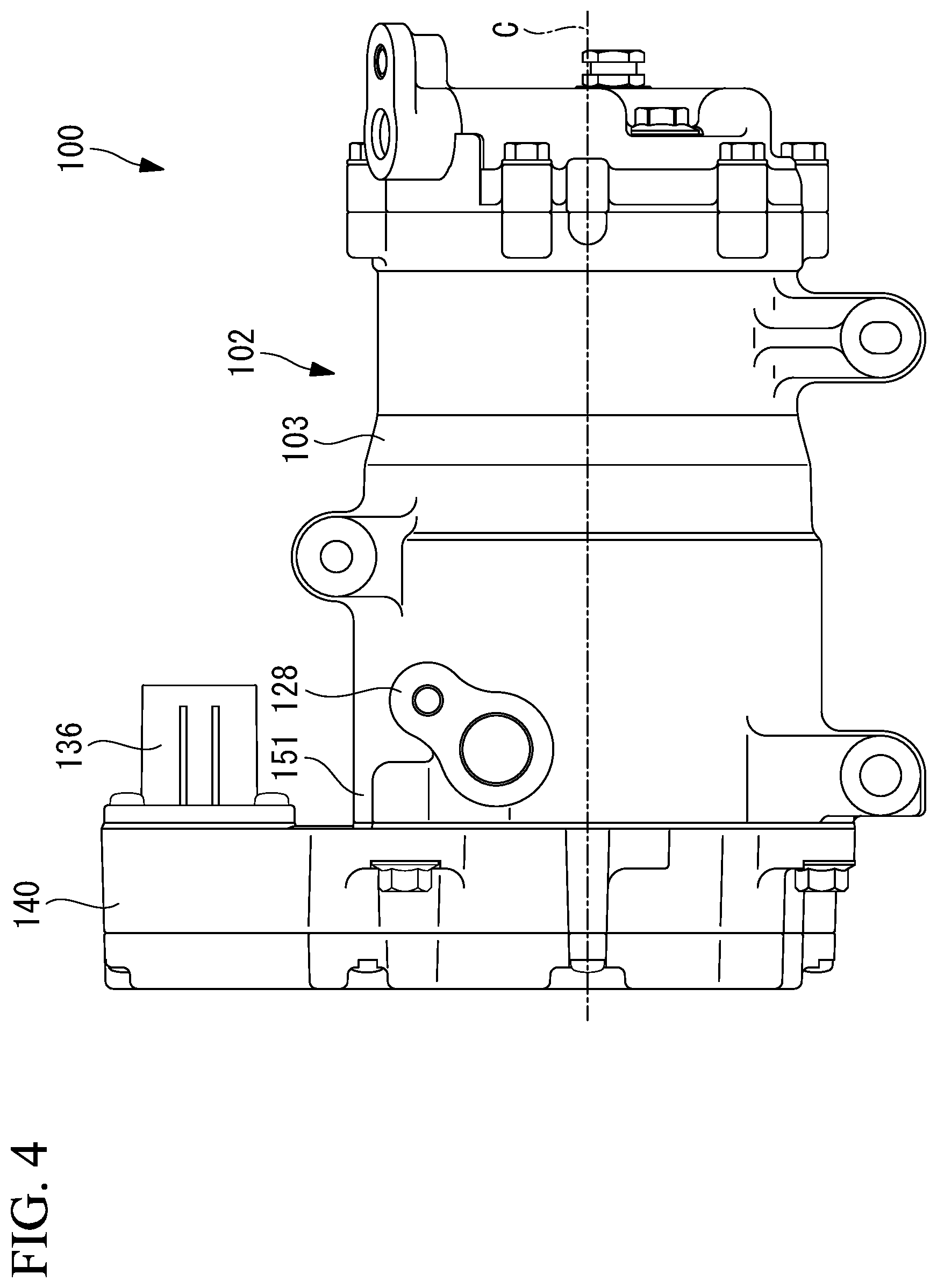 Patent US12338824 Figure 4 – Electric compressor