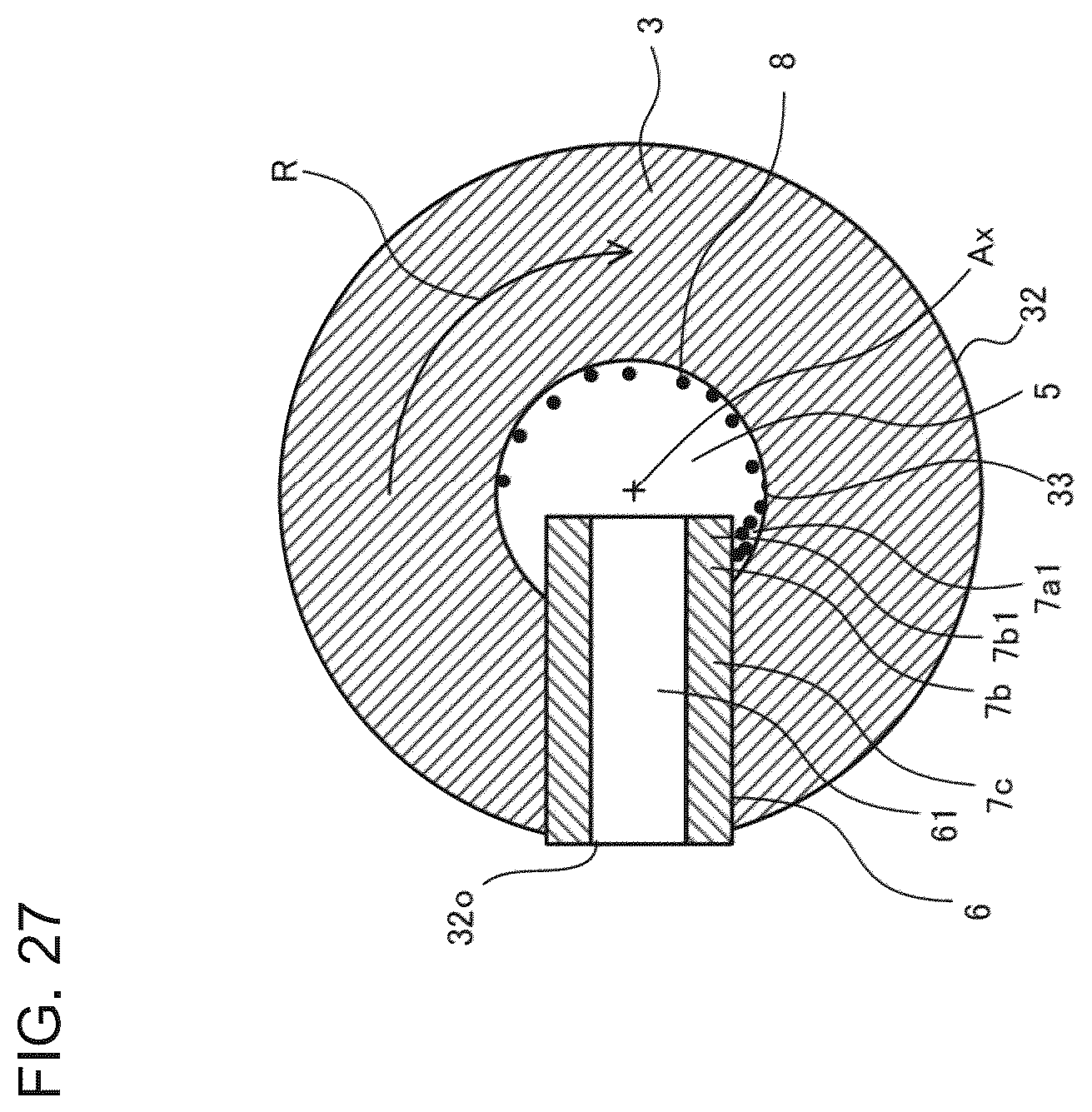 Patent US12338825 Figure 14 – Bearing structure, compressor, and refrigeration cycle apparatus with foreign matter separator