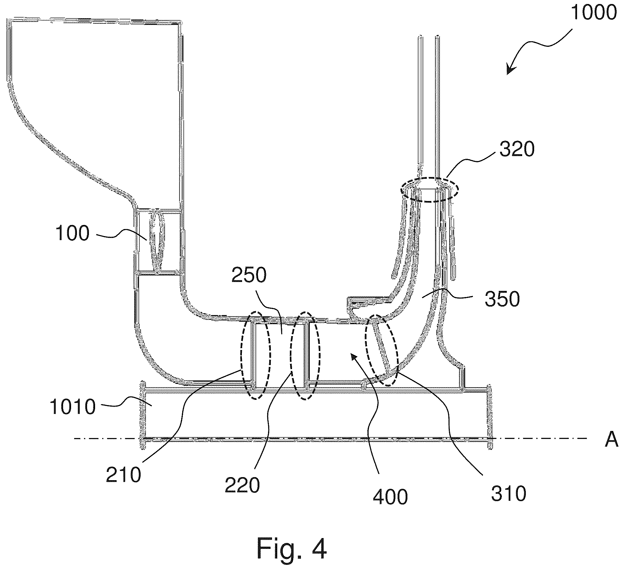 Patent US12338827 Figure 4 – Compressor for CO2 cycle with at least two cascade compression stages for assuring supercritical conditions