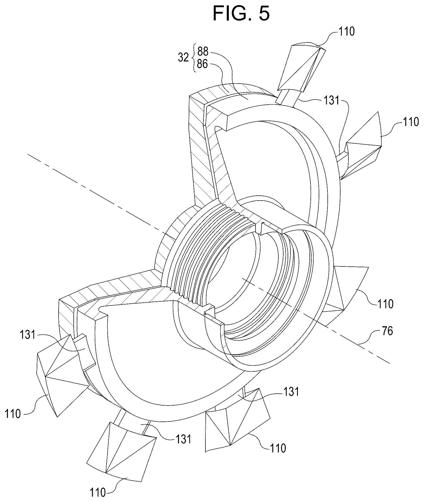Patent US12338829 Figure 4 – Variable geometry supersonic compressor