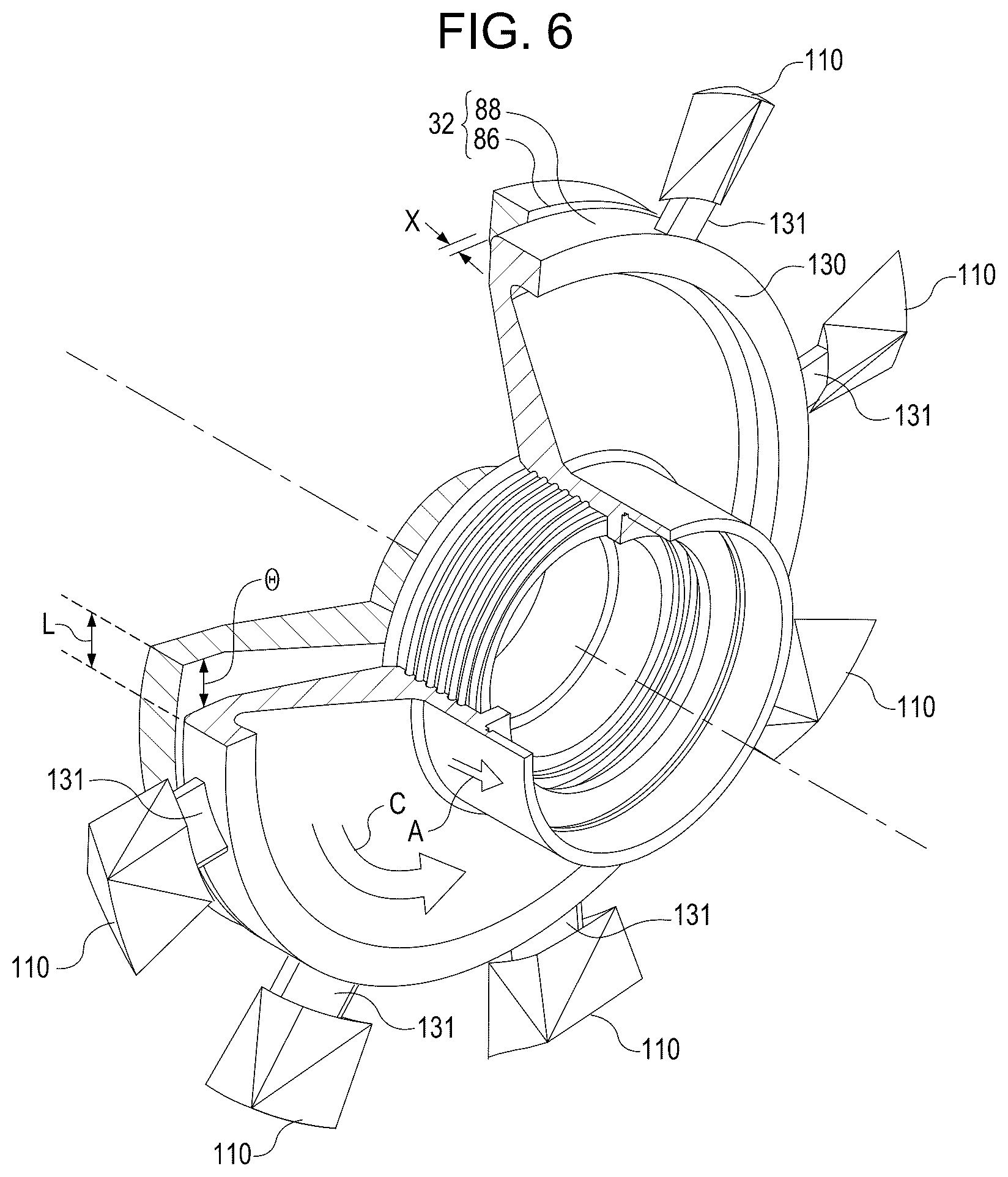 Patent US12338829 Figure 5 – Variable geometry supersonic compressor