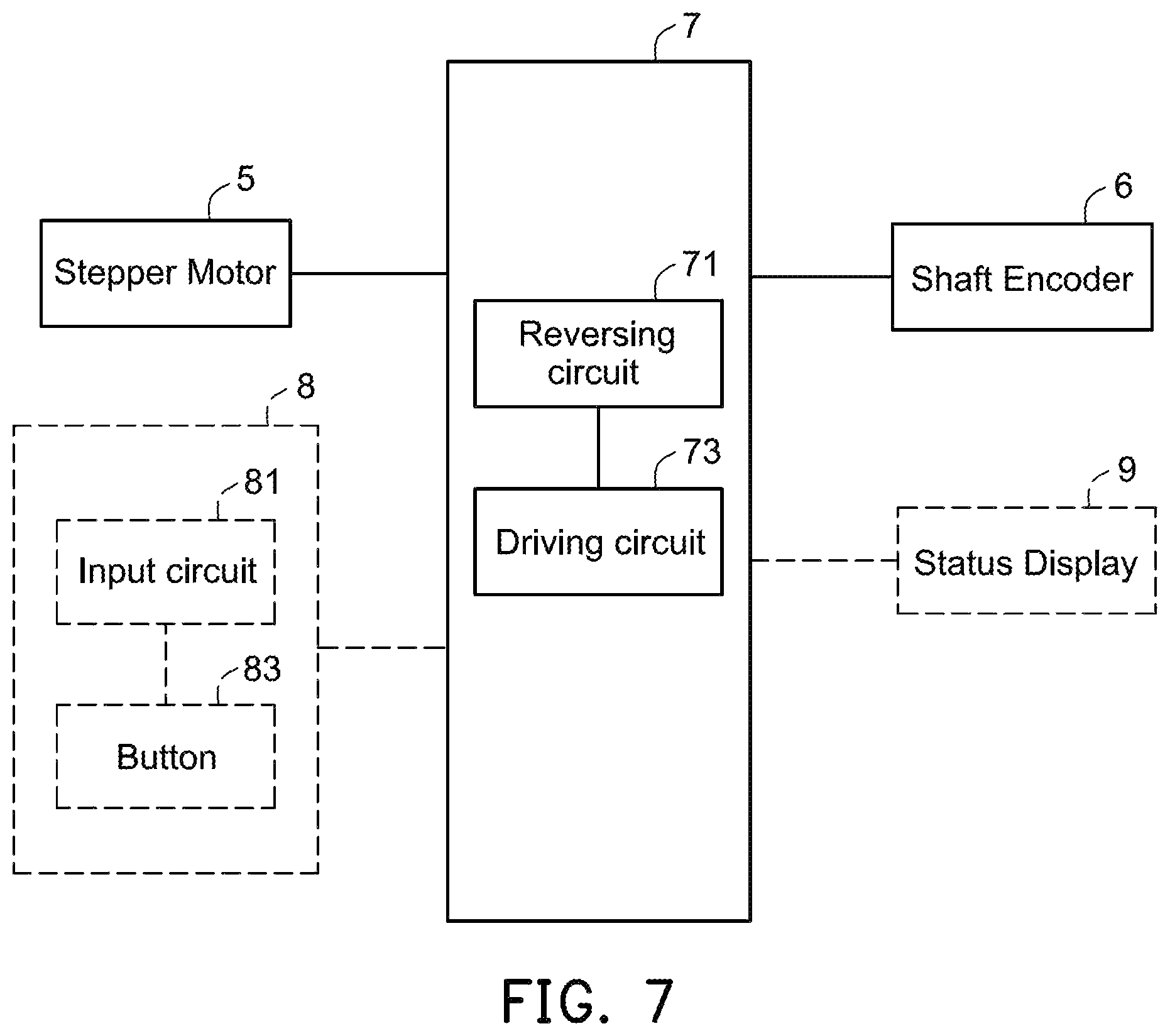 Patent US12338831 Figure 7 – Oscillating fan control system and control method thereof