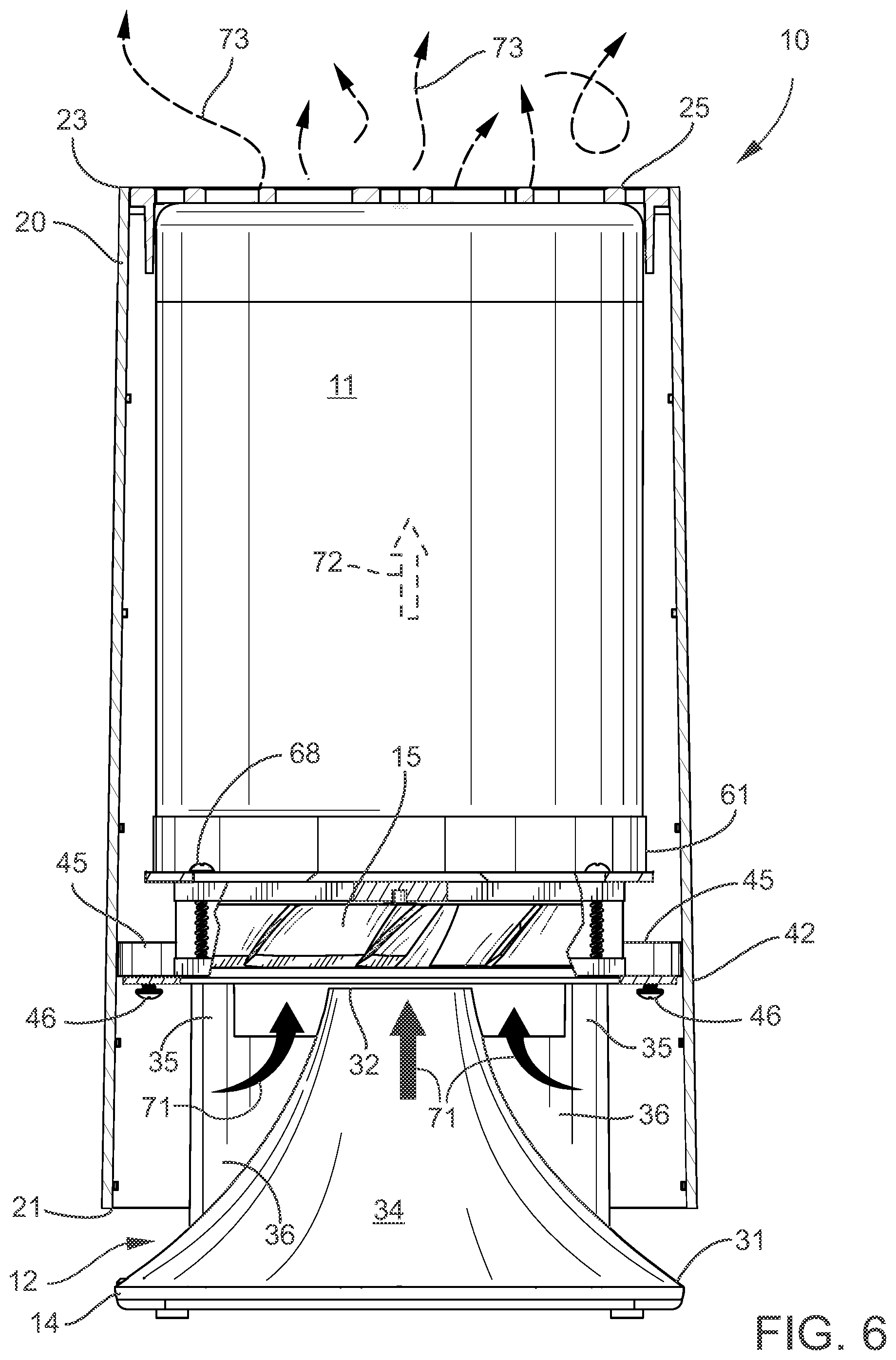 Patent US12338835 Figure 5 – Fan diffuser assembly and method
