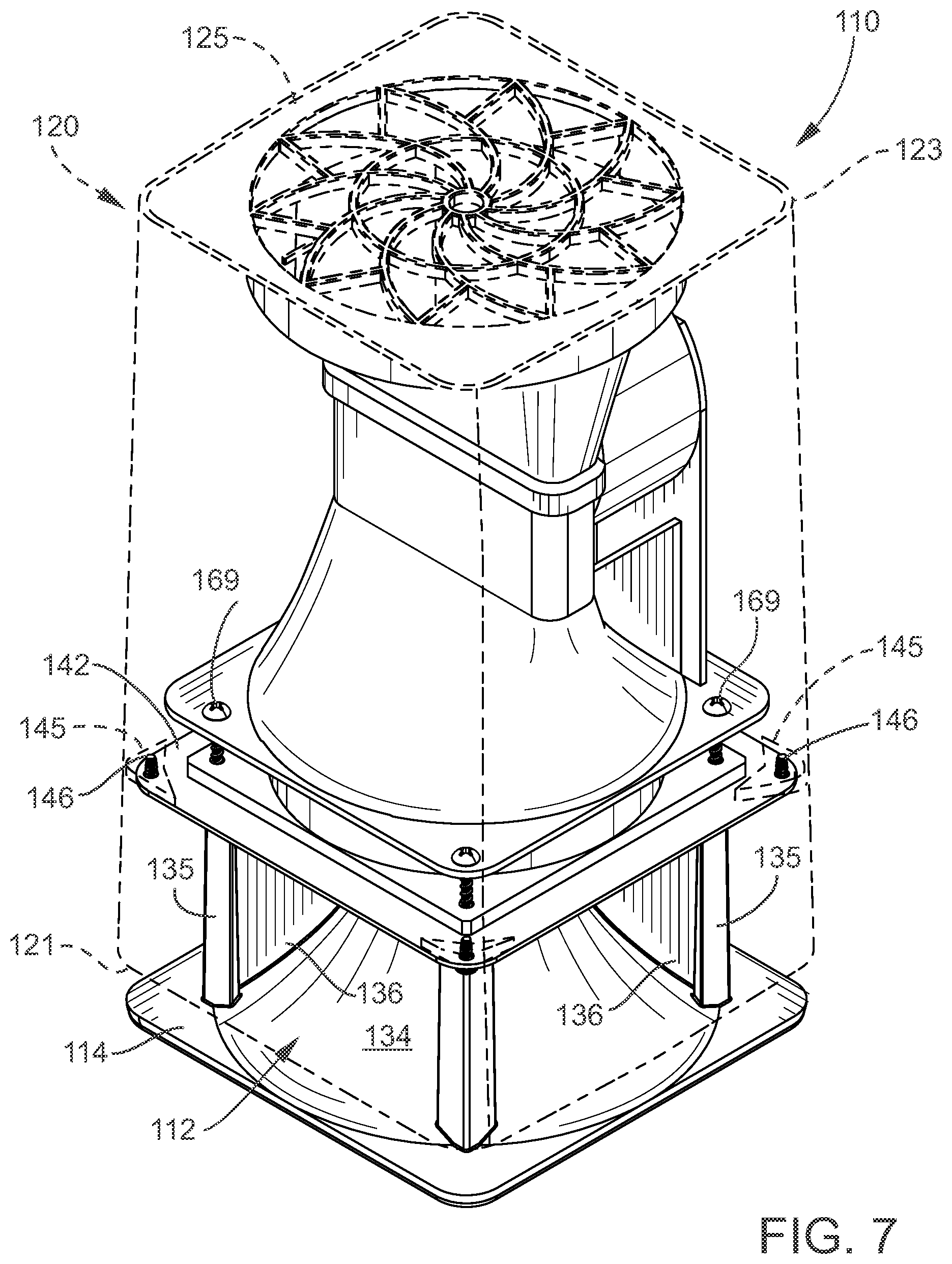 Patent US12338835 Figure 6 – Fan diffuser assembly and method