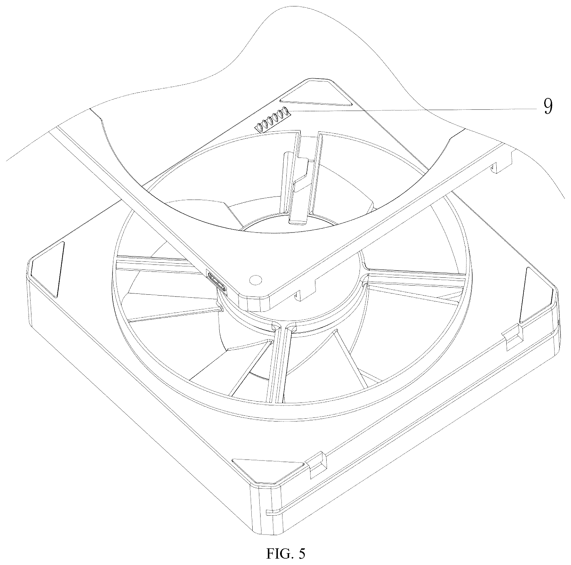 Patent US12338836 Figure 5 – Magnetic suction fan