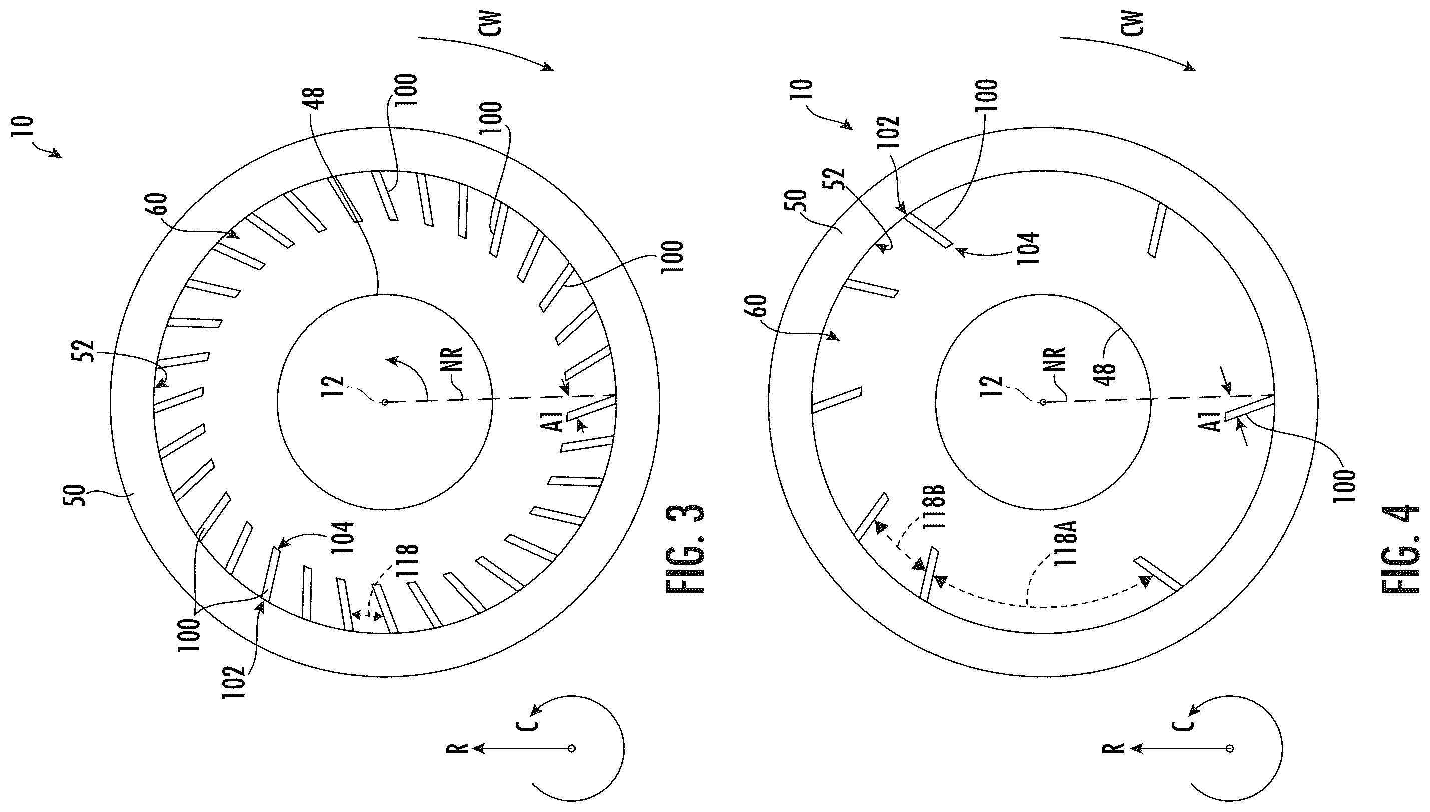 Patent US12338837 Figure 3 – Turbofan engine having angled inlet pre-swirl vanes