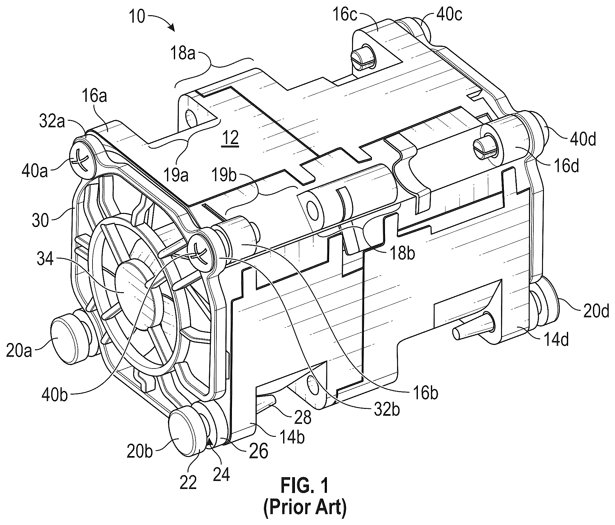 Patent US12338839 — Integrated fan guard — Figure 1