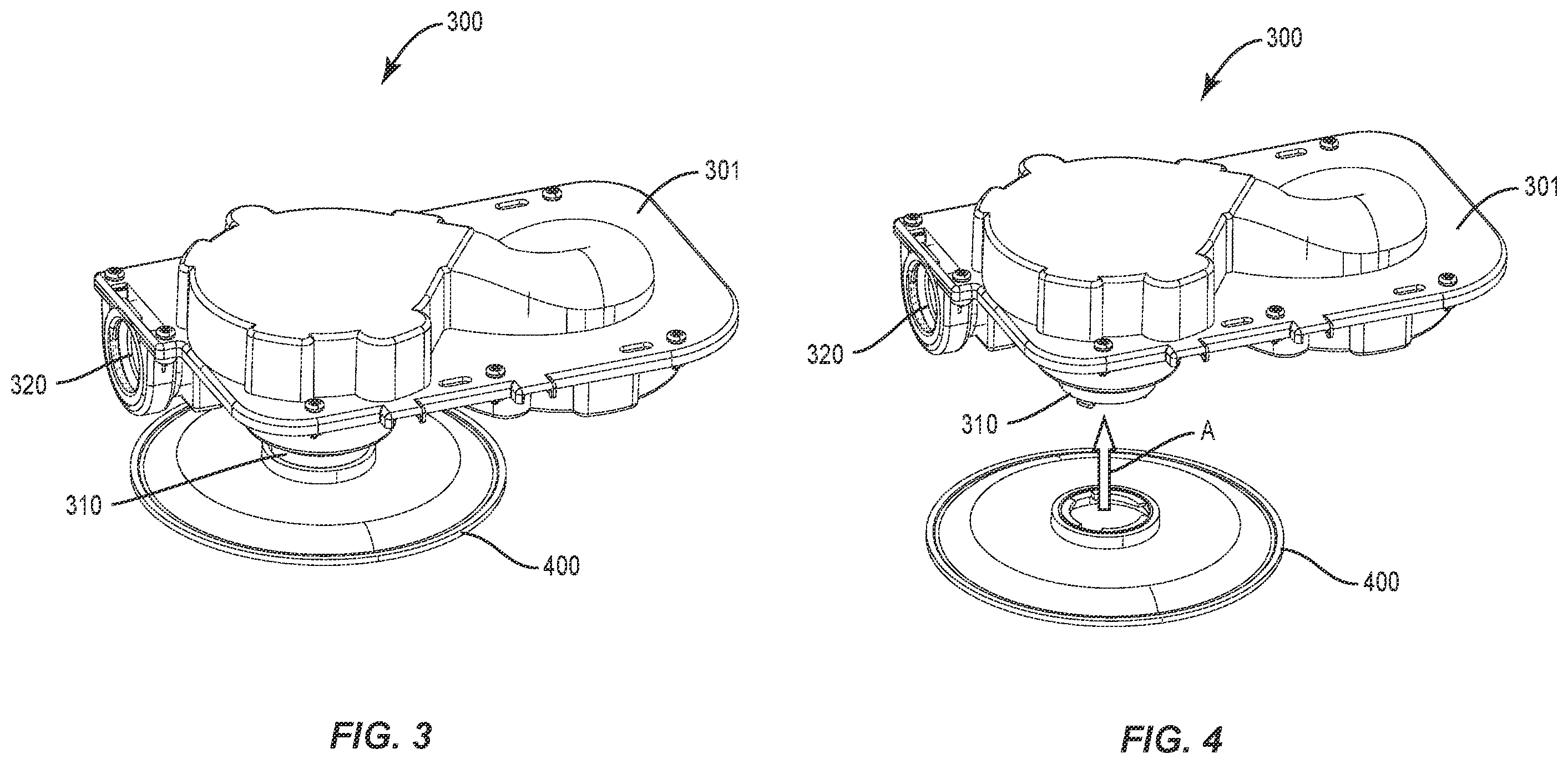 Patent US12338840 Figure 3 – Blower and air filter assembly