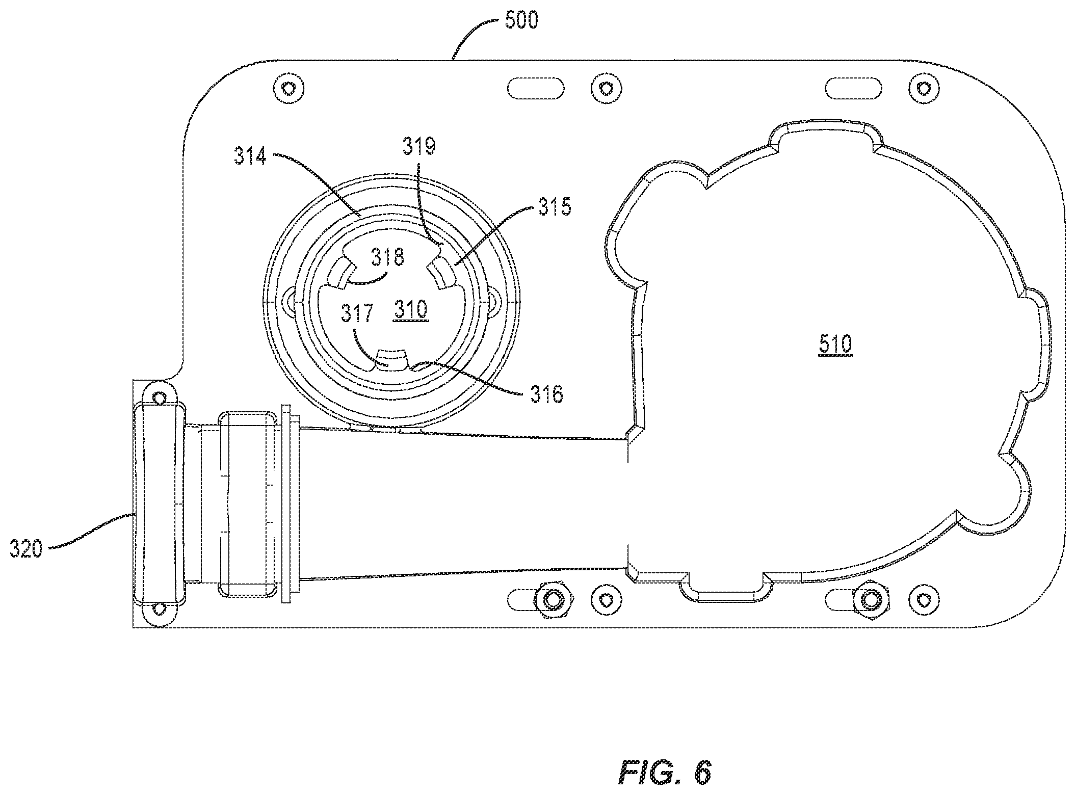 Patent US12338840 Figure 5 – Blower and air filter assembly