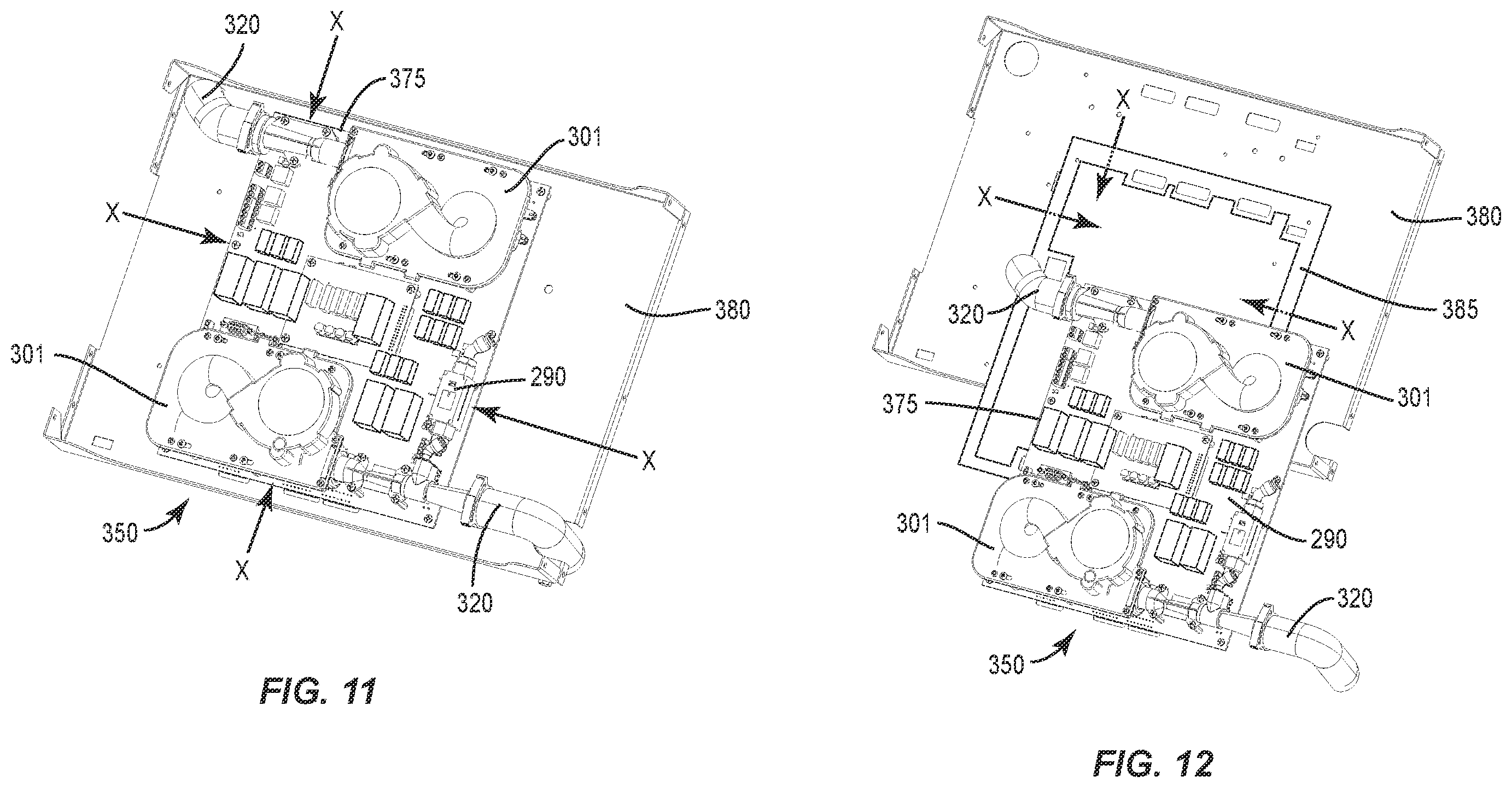 Patent US12338840 Figure 8 – Blower and air filter assembly