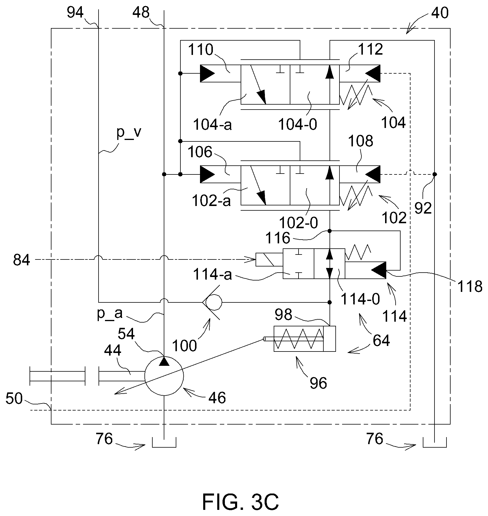 Patent US12338841 Figure 4 – Hydraulic arrangement and utility vehicle