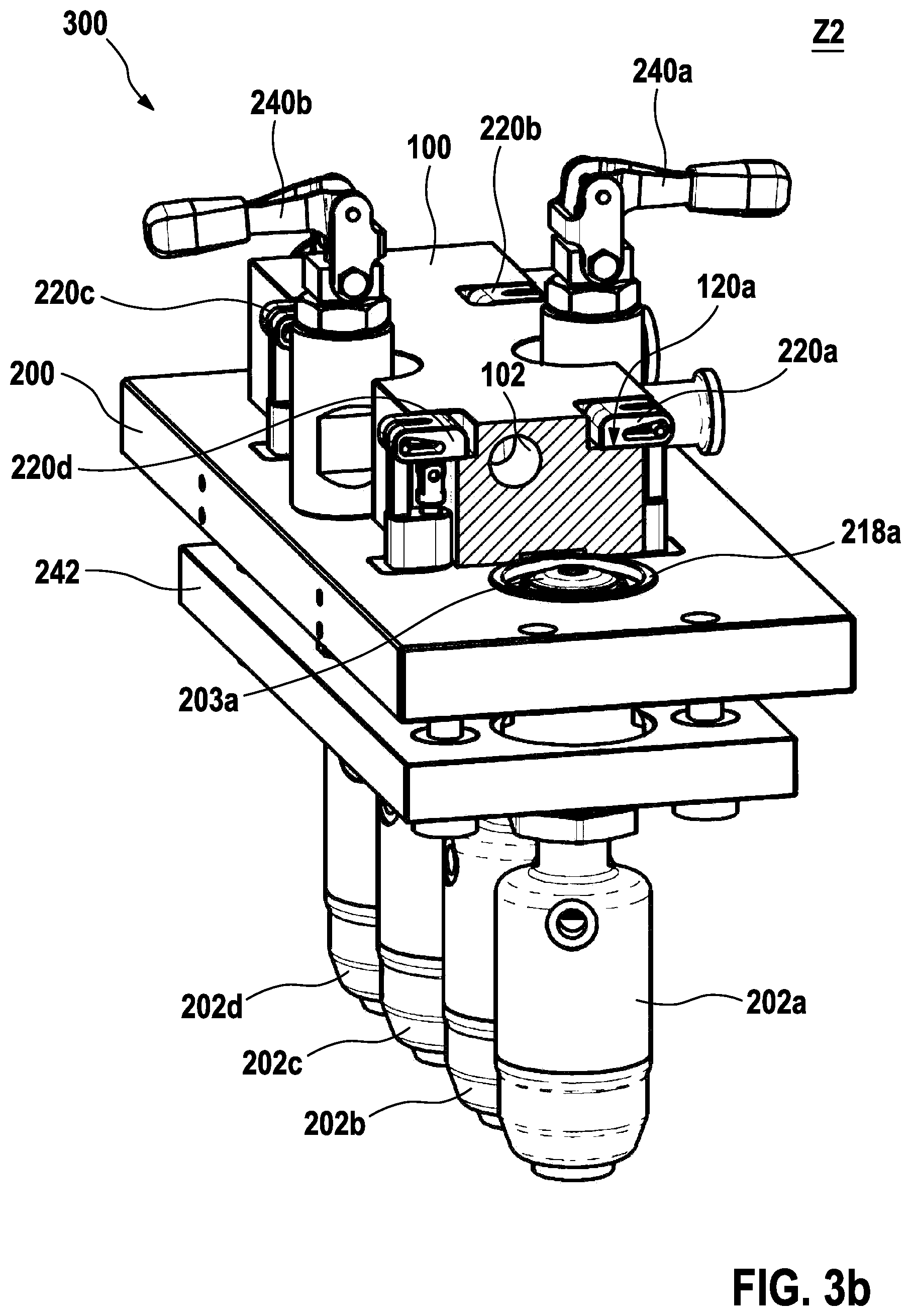 Patent US12338842 Figure 5 – Valve block body and device for arranging the valve block body on a drive body
