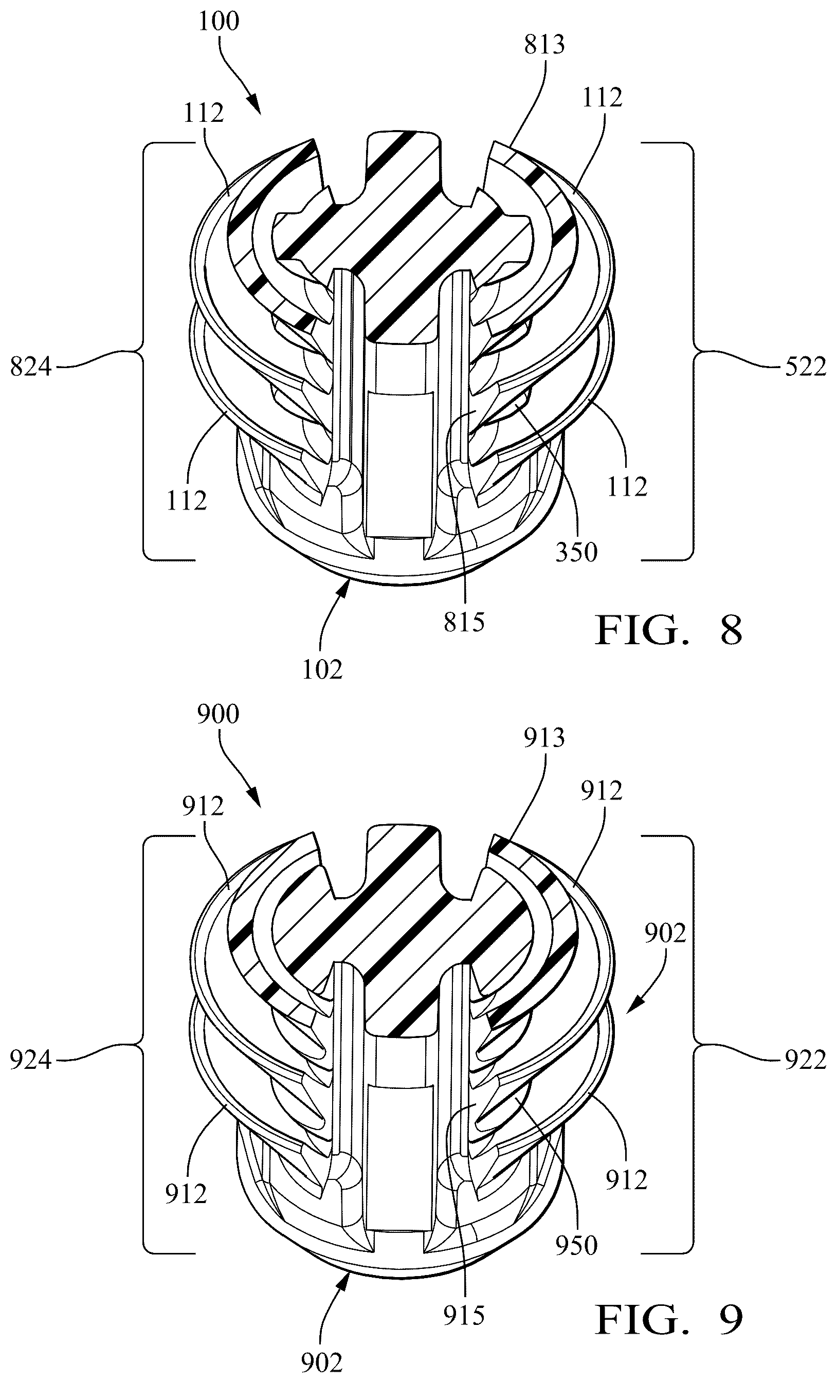 Patent US12338848 Figure 6 – Anti-wobble fir tree mount