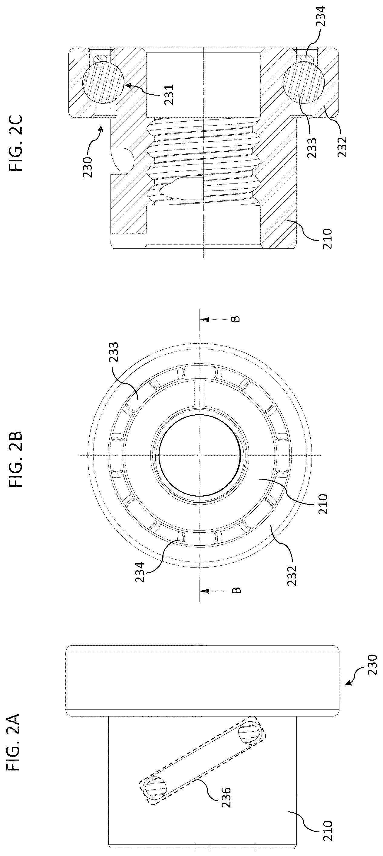 Patent US12338858 Figure 2 – Brake assembly with asymmetrical shoulder bearing