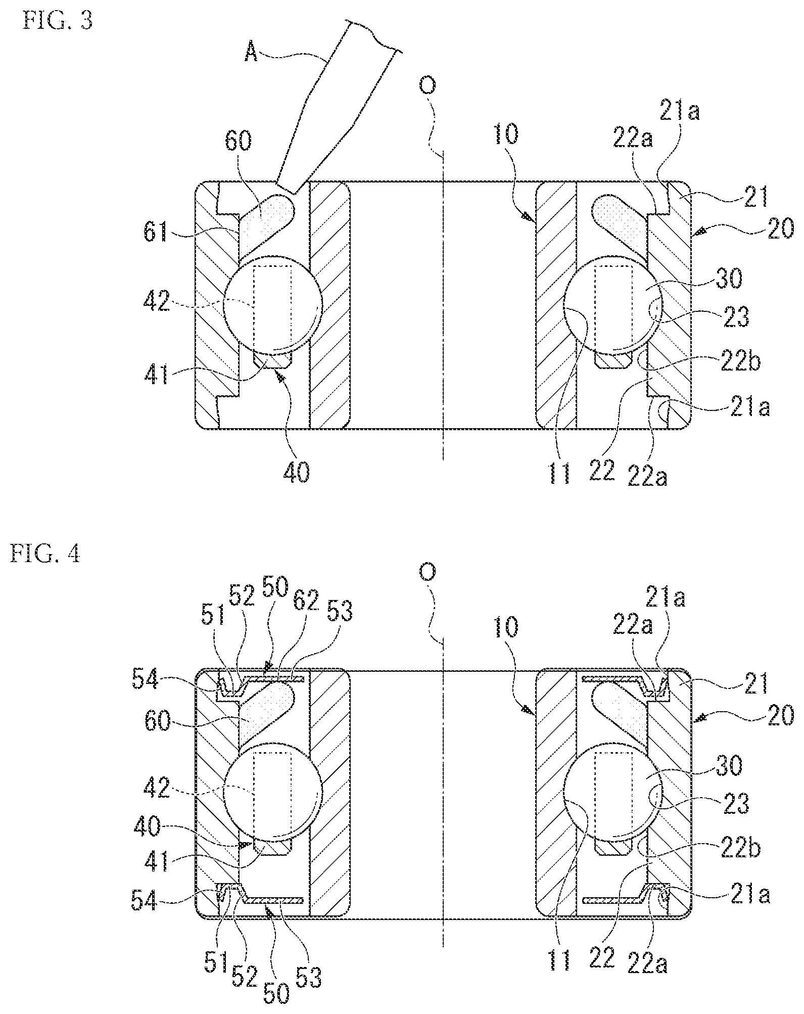 Patent US12338860 Figure 2 – Rolling bearing, rotating device, and method for manufacturing rolling bearing