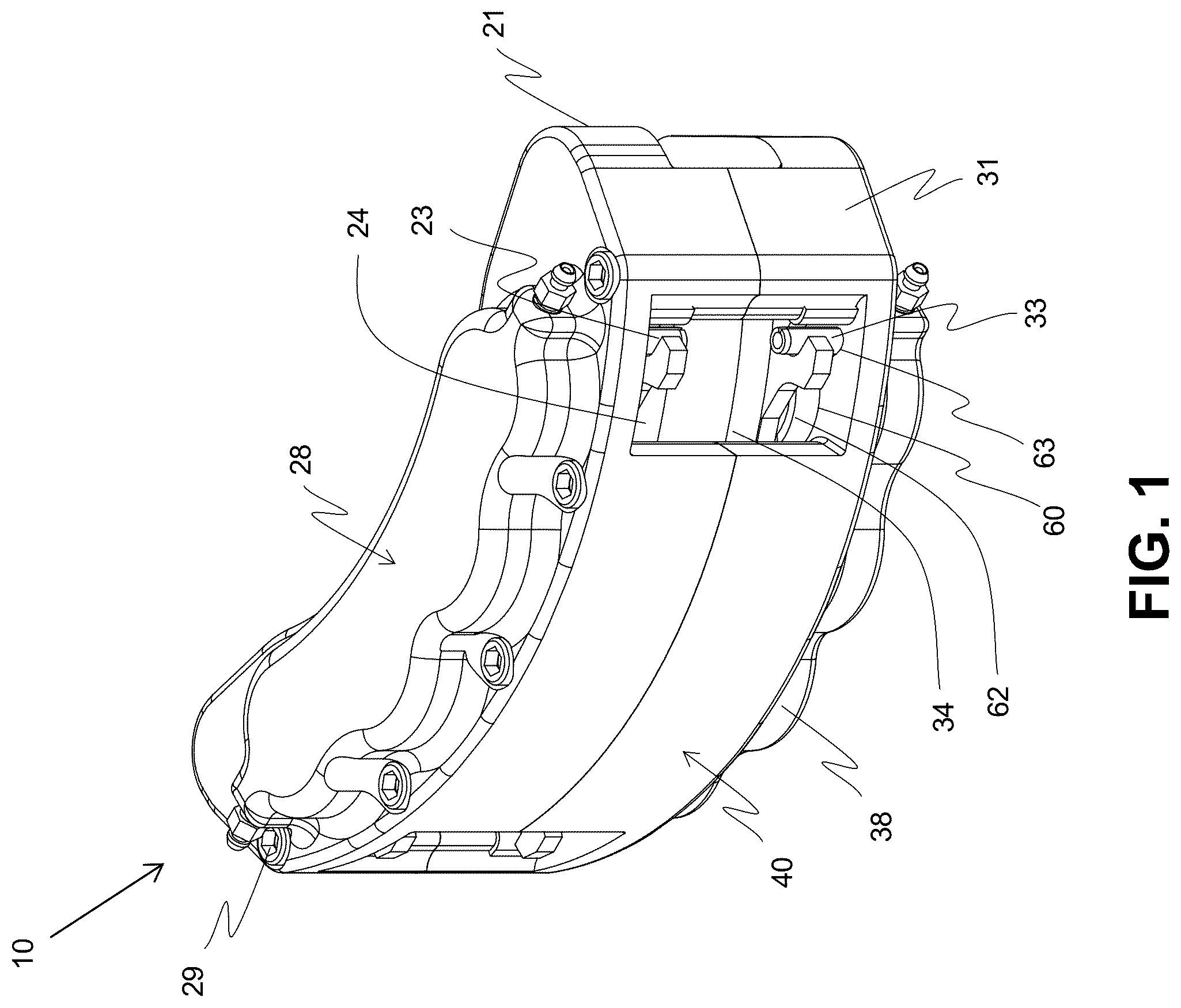 Patent US12338864 — Direct fit automotive brakes — Figure 1
