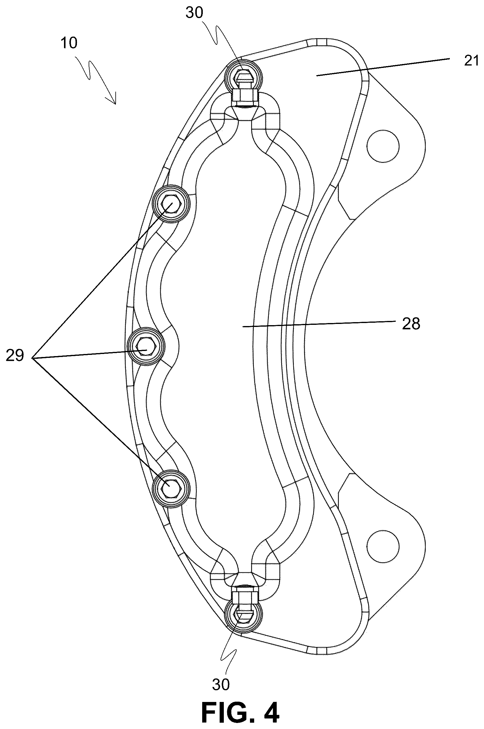 Patent US12338864 Figure 4 – Direct fit automotive brakes
