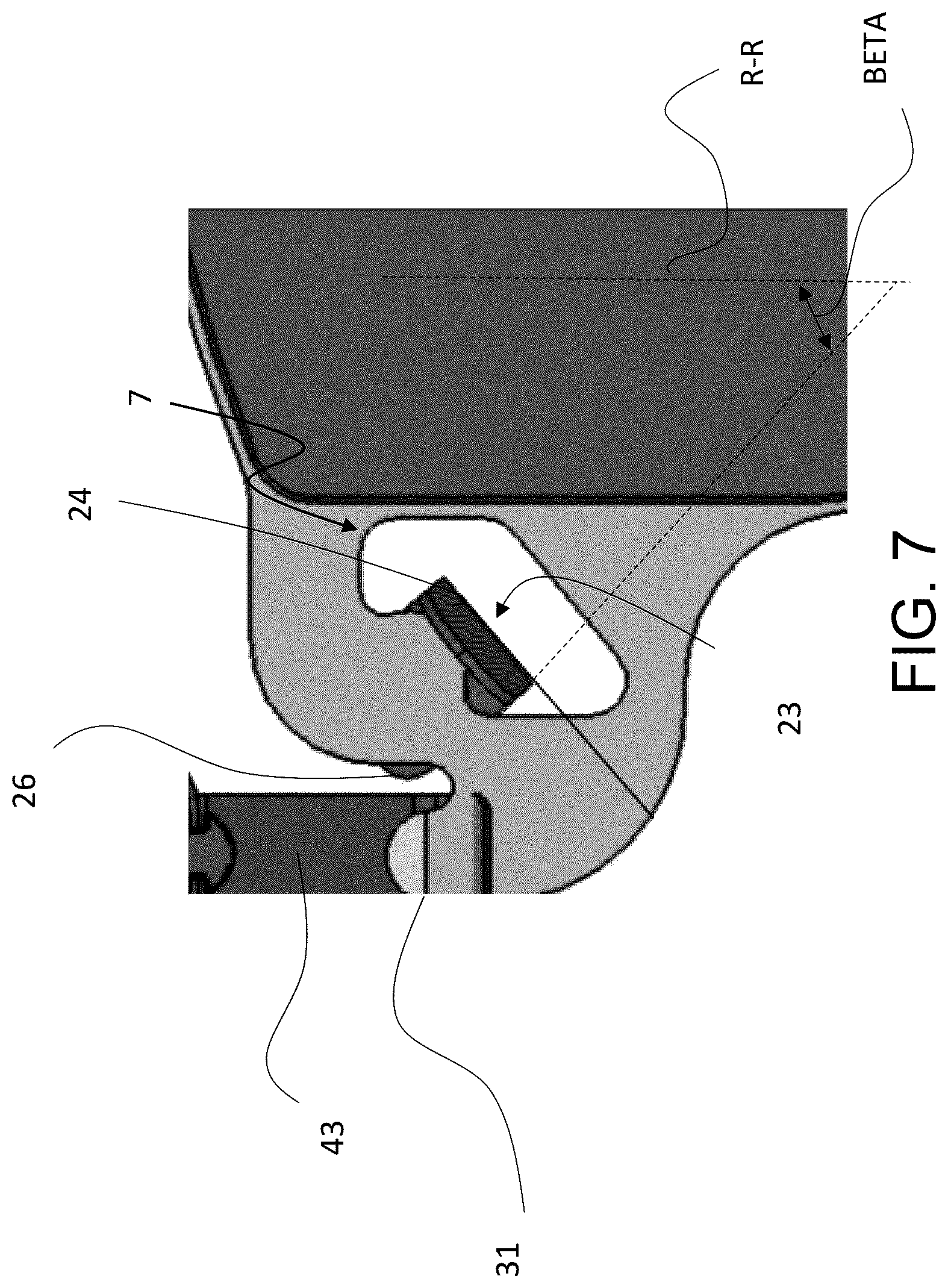 Patent US12338866 Figure 7 – Brake pad; pad assembly; brake caliper assembly