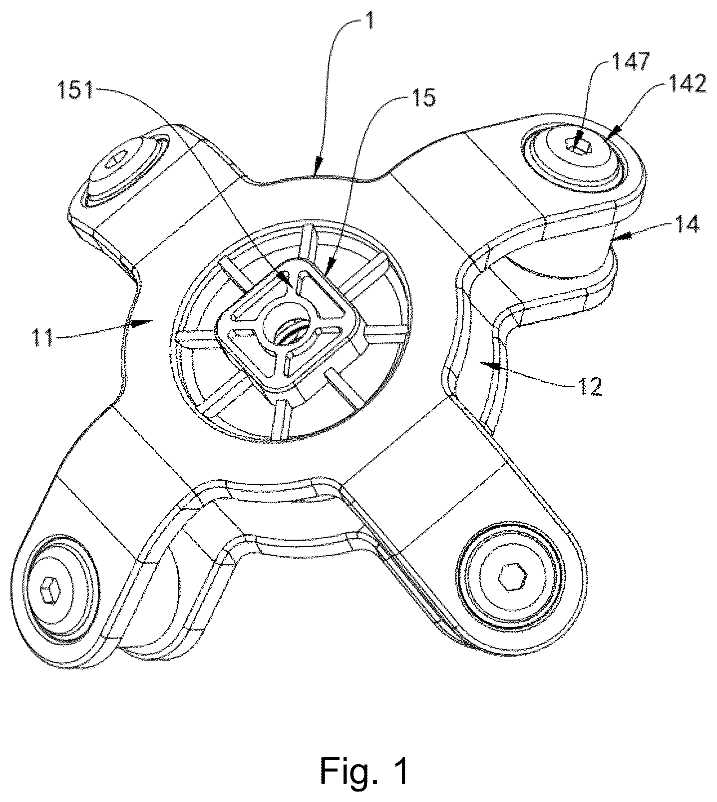 Patent US12338869 Figure 1 – Shock absorbing device