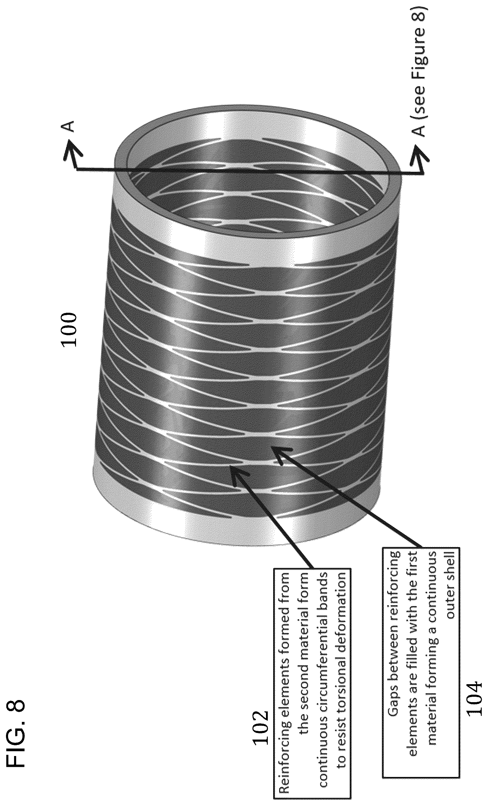 Patent US12338872 Figure 8 – Flexible multi-material structures