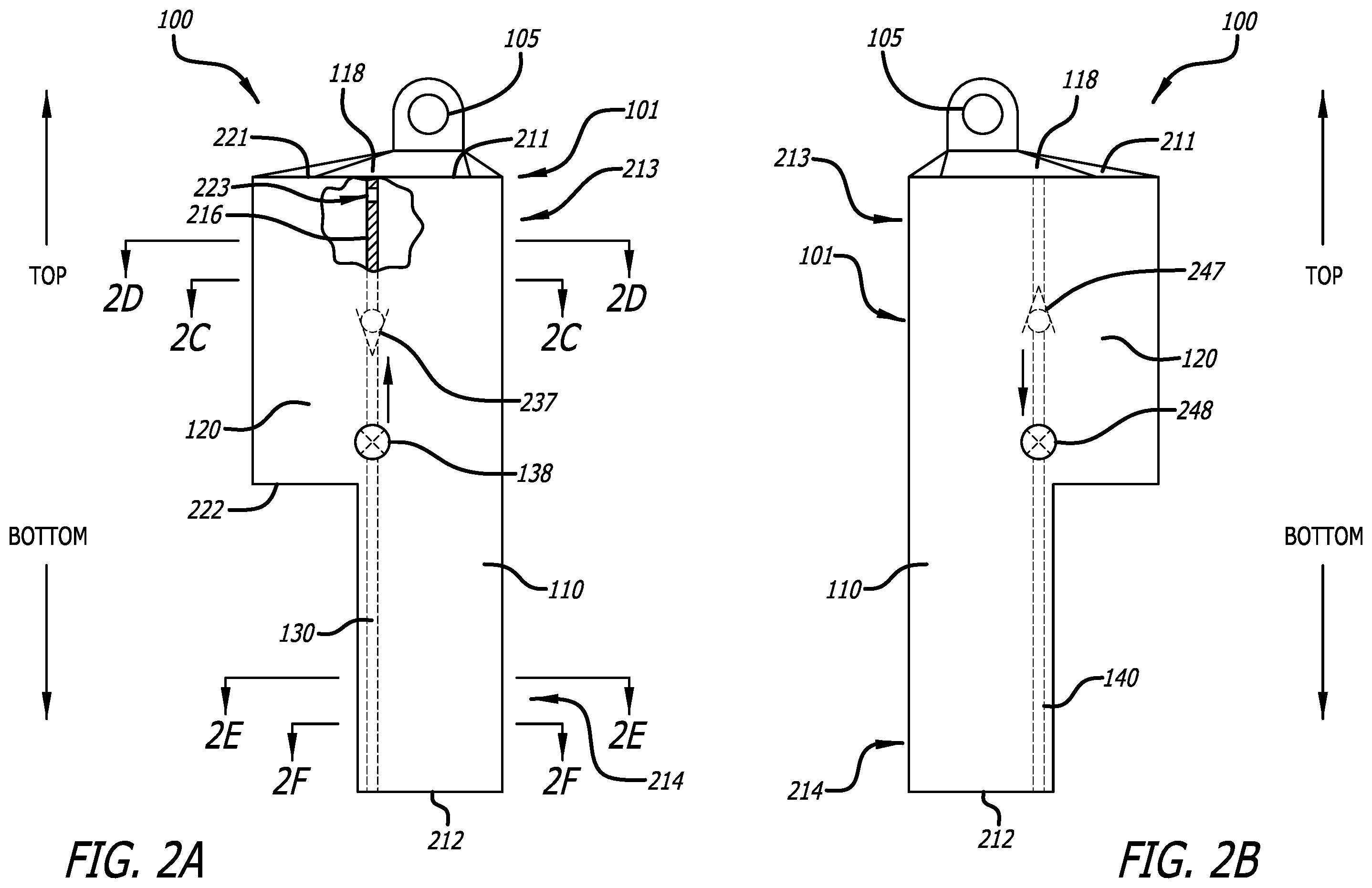 Patent US12338873 Figure 2 – Single piece shock body