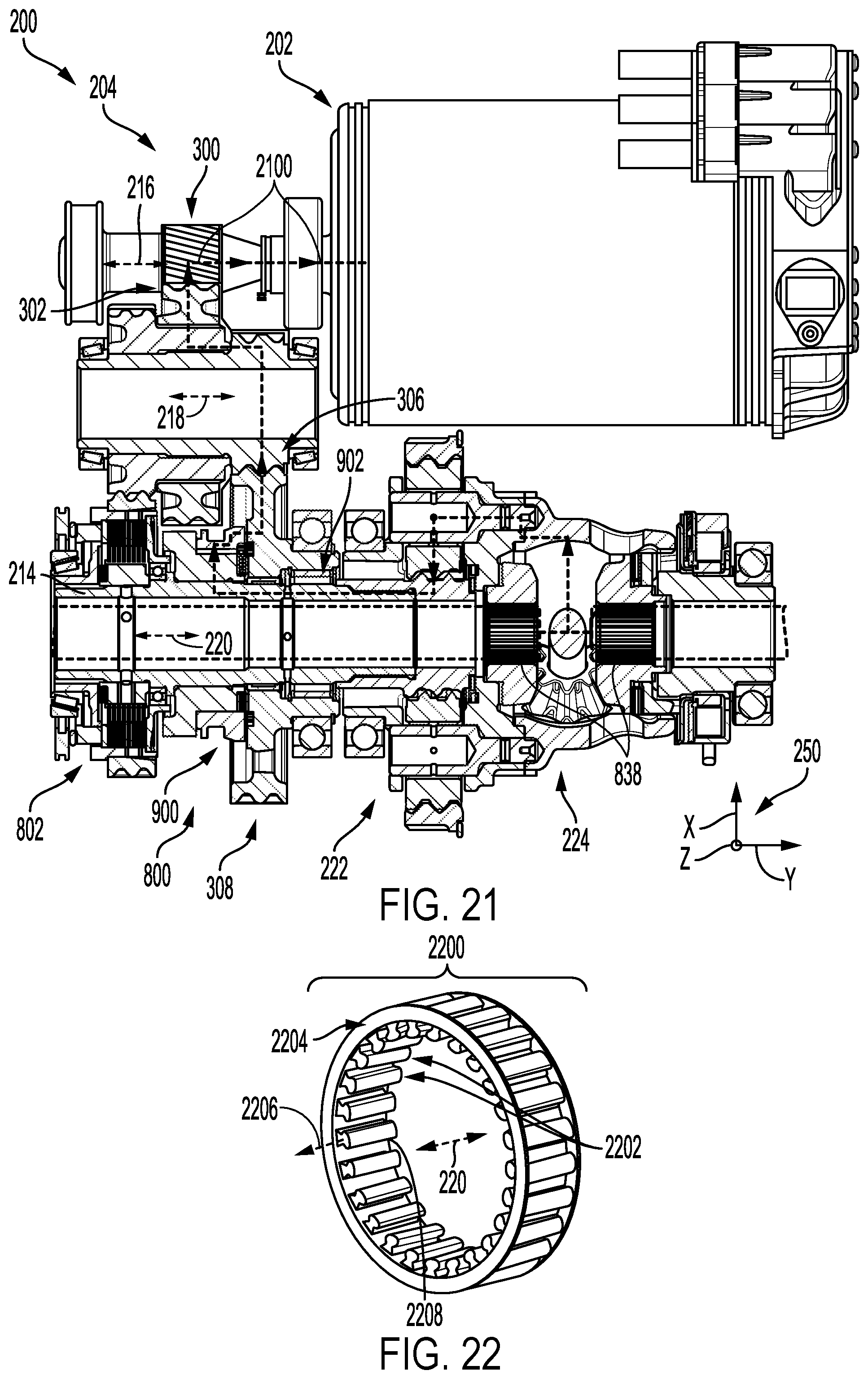 Patent US12338877 Figure 14 – Electric drive axle system with removable planetary gear assembly