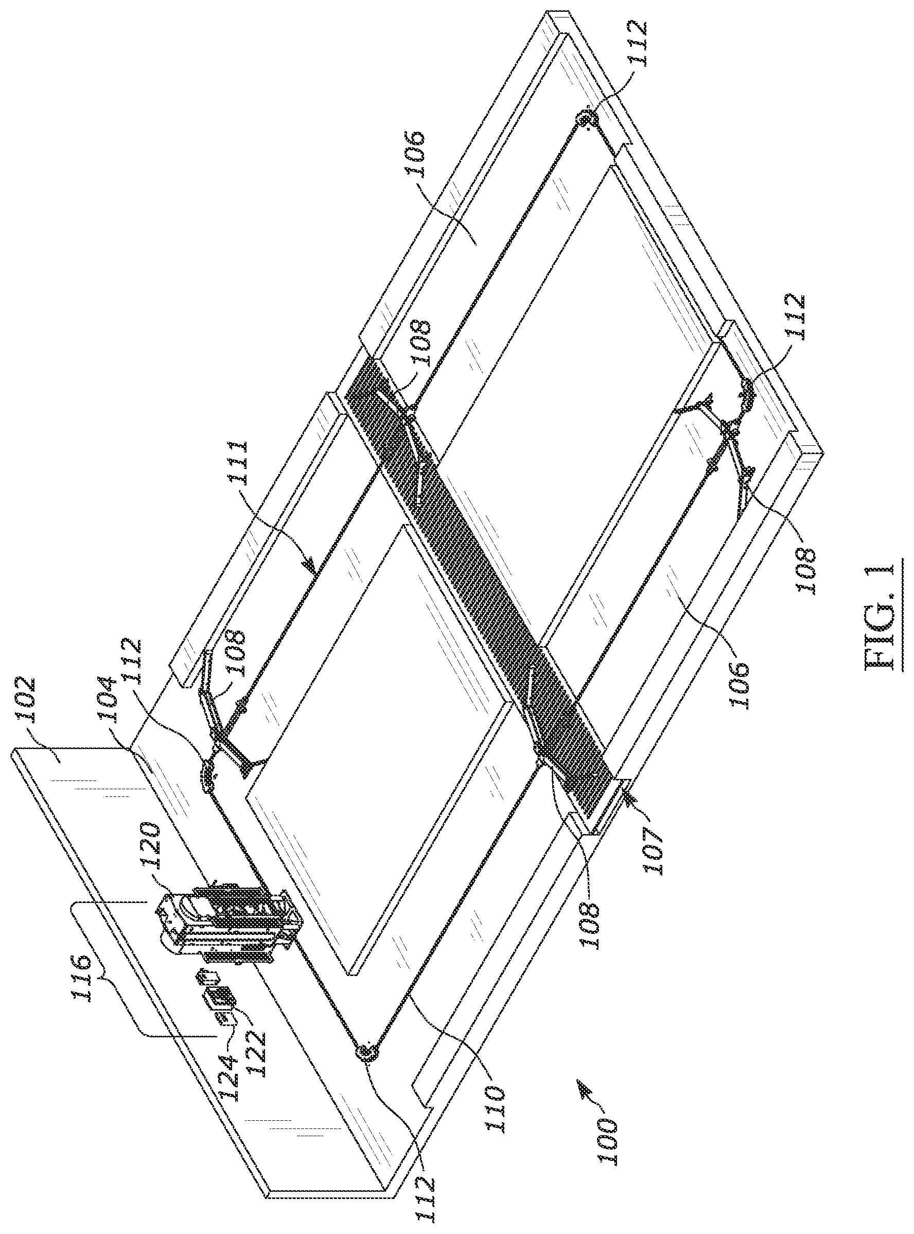 Patent US12338878 Figure 1 – Automatic tensioning apparatus and method of use