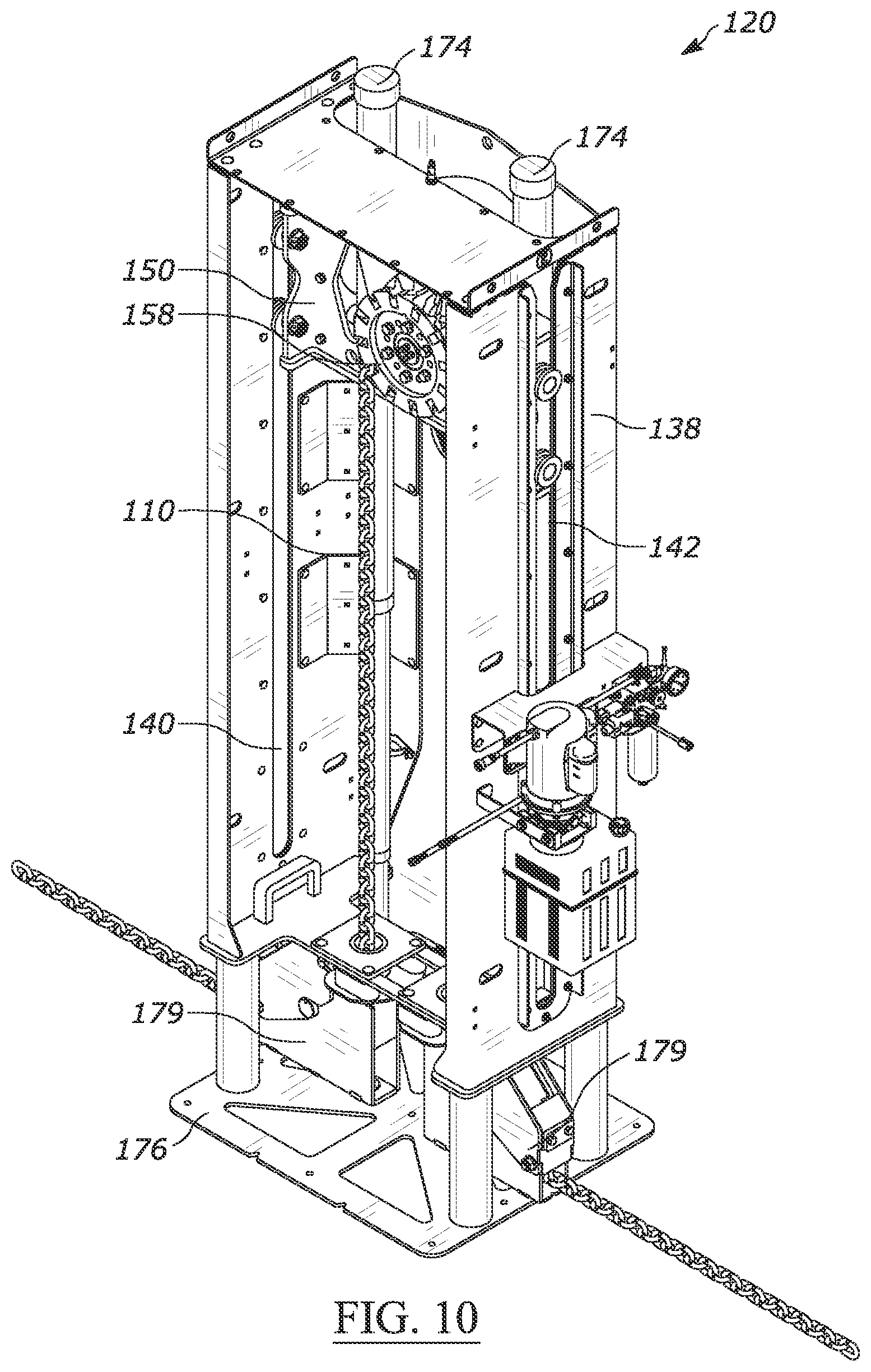 Patent US12338878 Figure 9 – Automatic tensioning apparatus and method of use