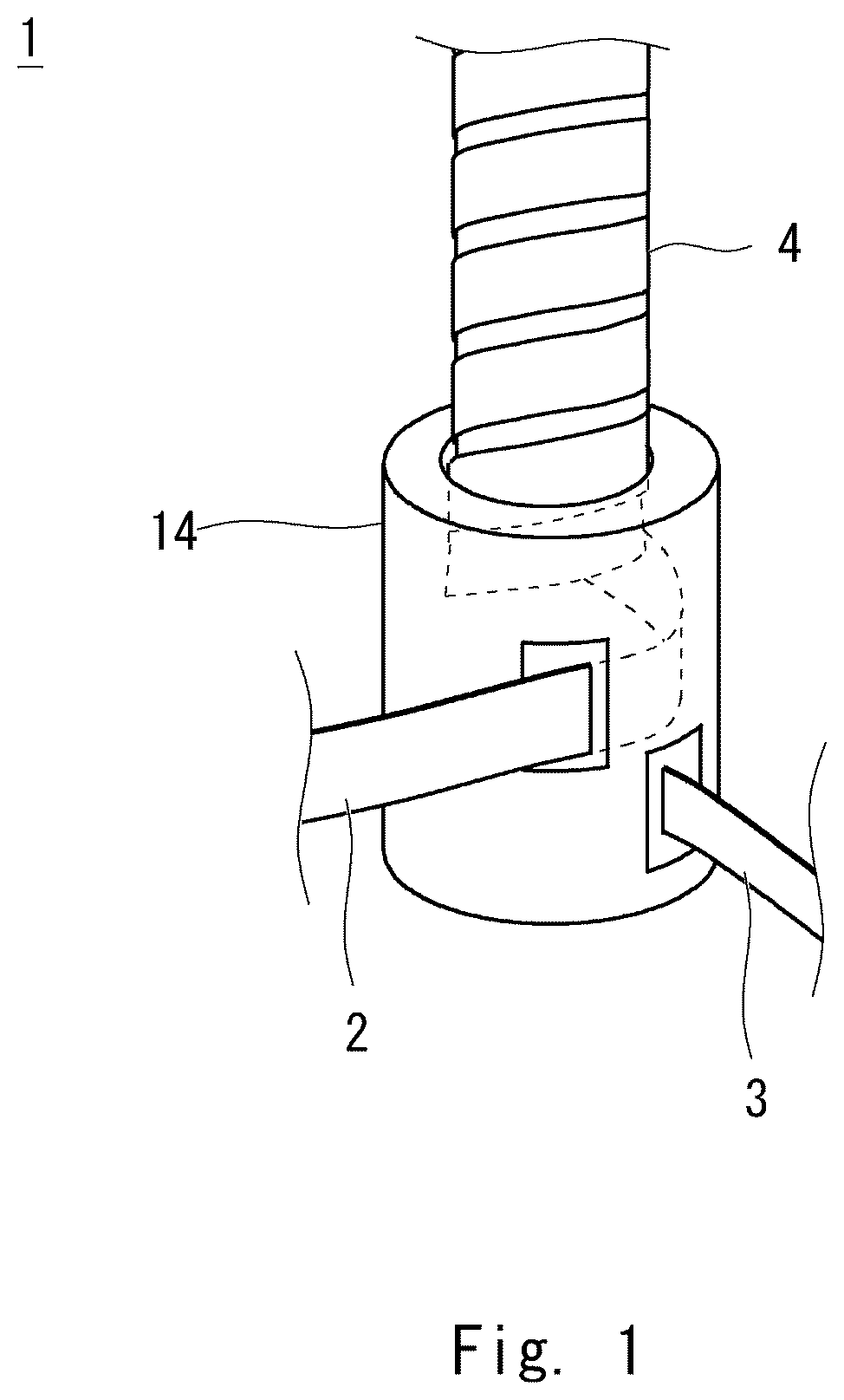Patent US12338879 — Extension pipe and transport robot — Figure 1