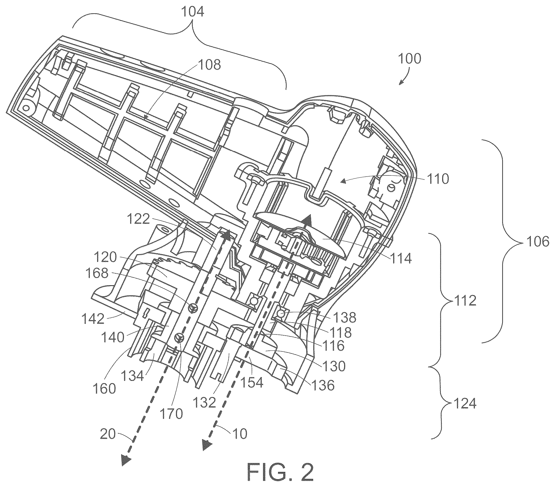 Patent US12338881 Figure 2 – Multi-motion appliance