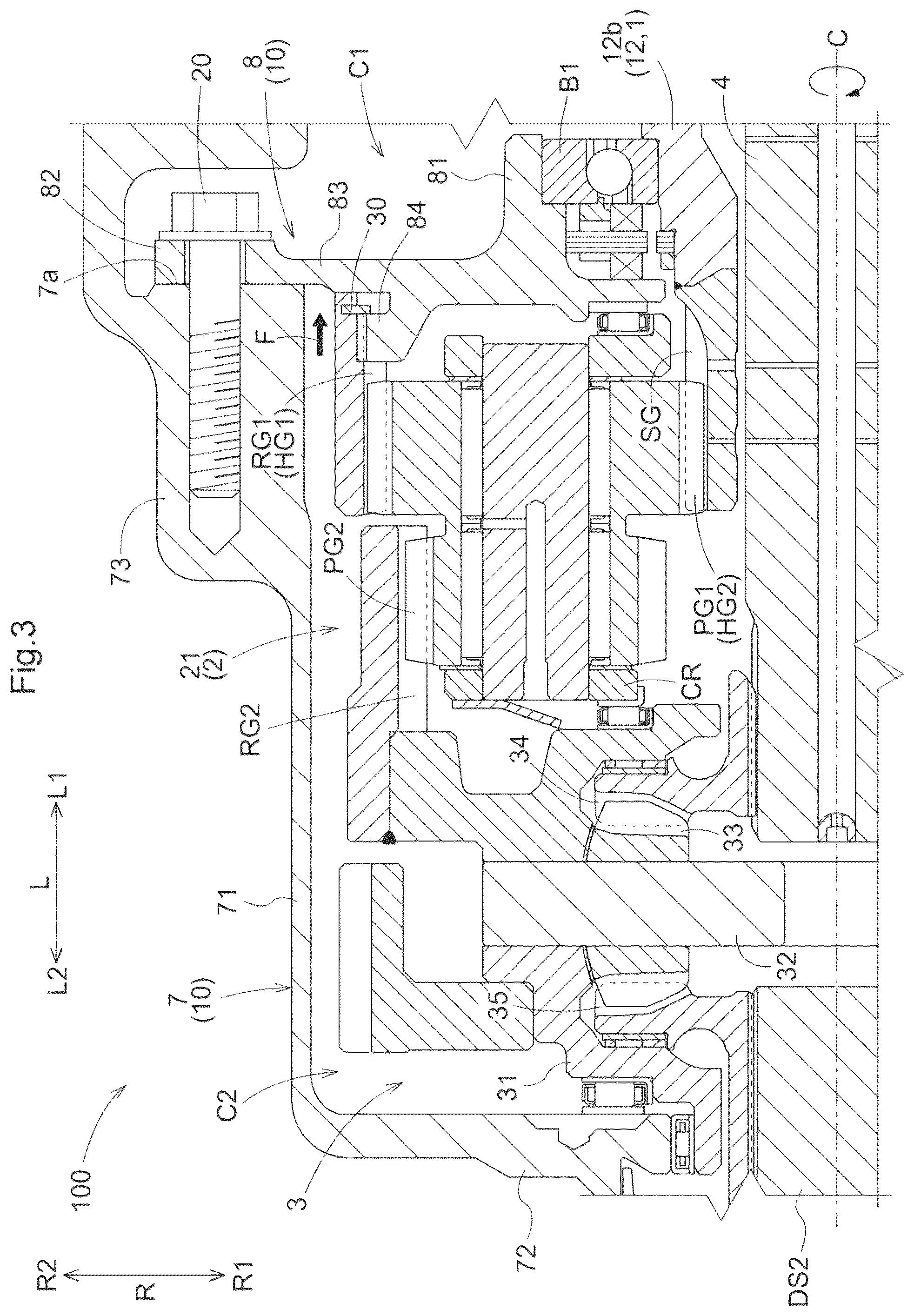 Patent US12338884 Figure 3 – Vehicle drive device