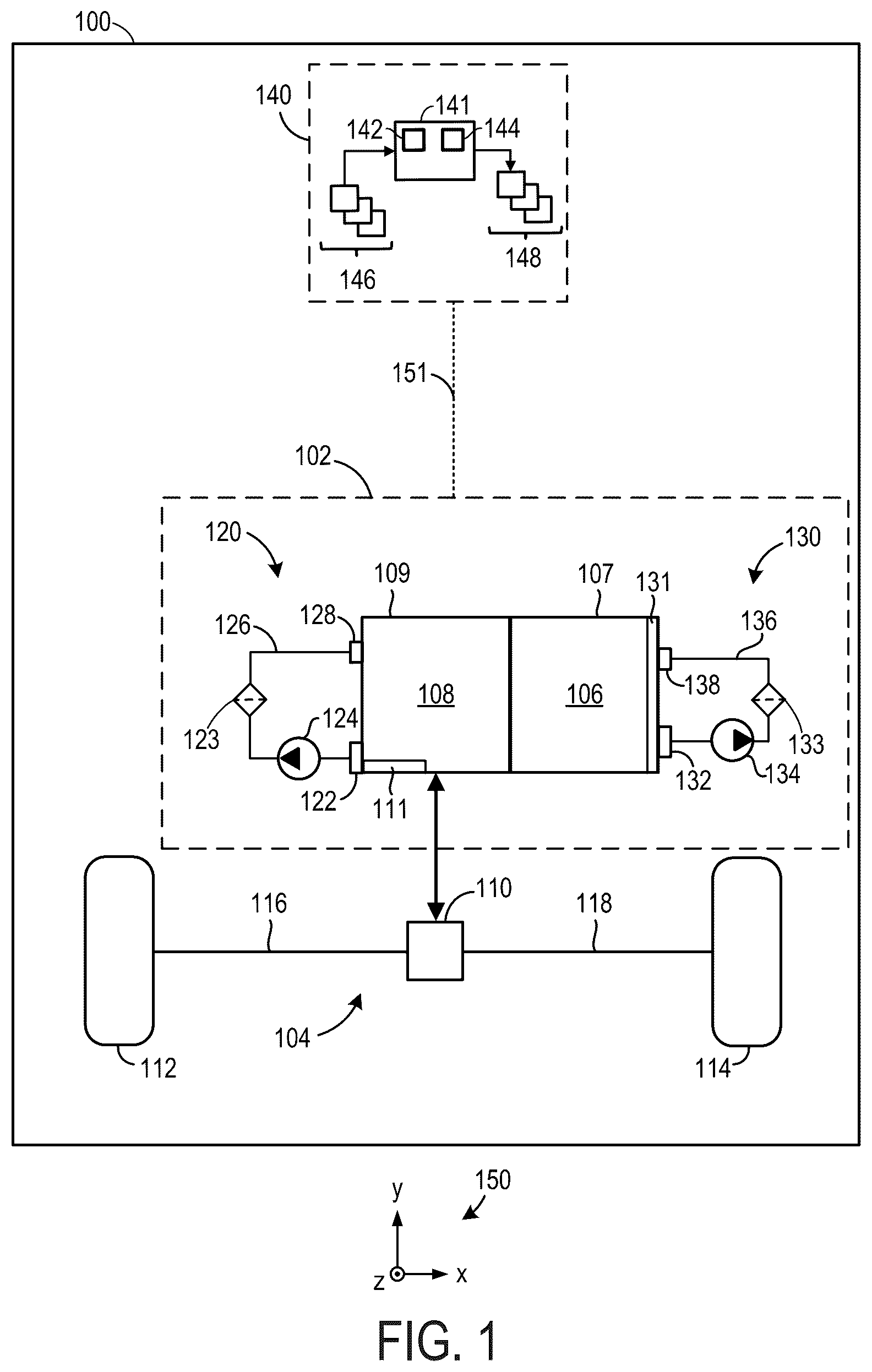 Patent US12338889 Figure 1 – Multi-channel rotational shaft lubrication system