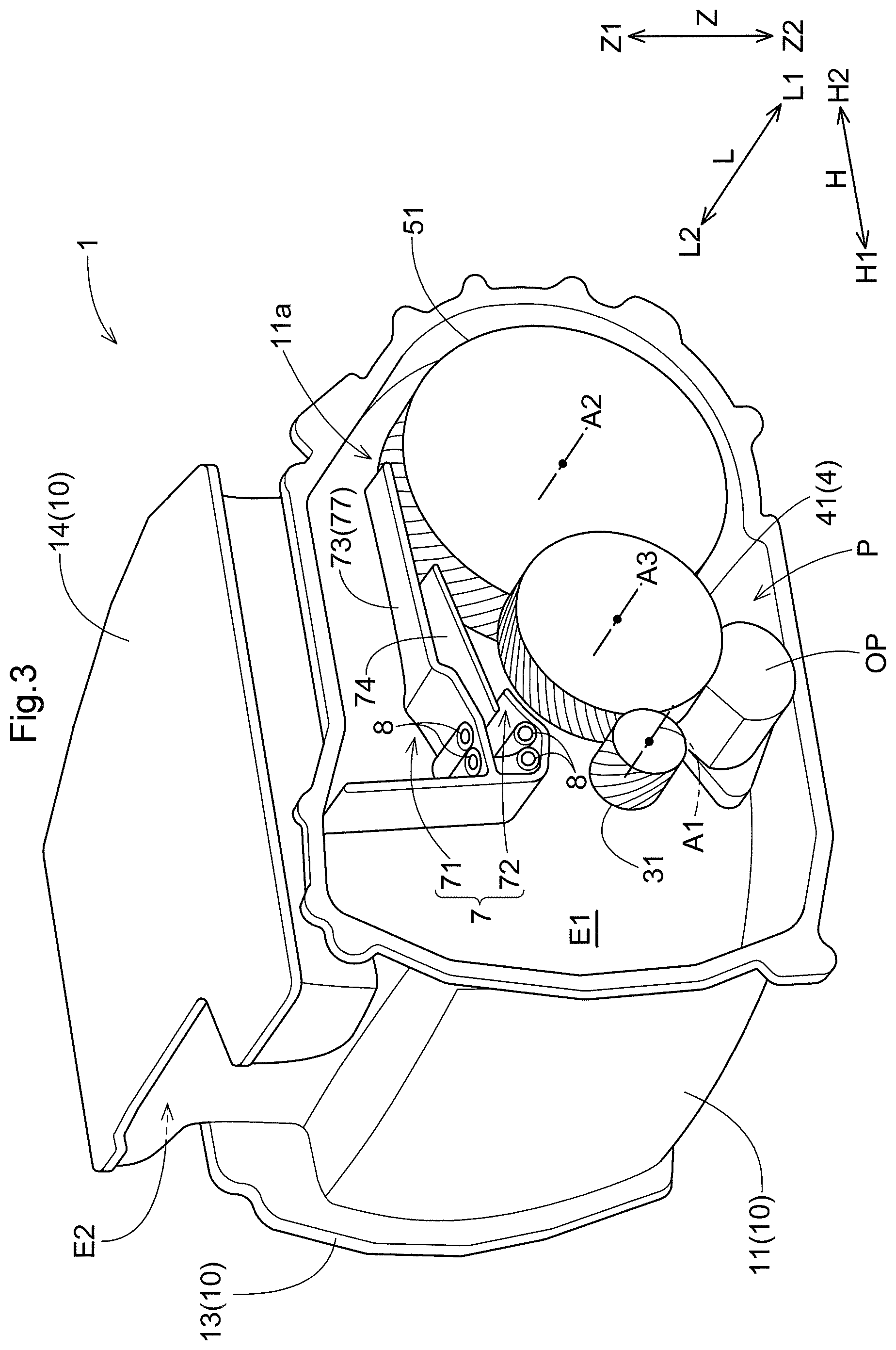 Patent US12338890 Figure 3 – Vehicle drive device
