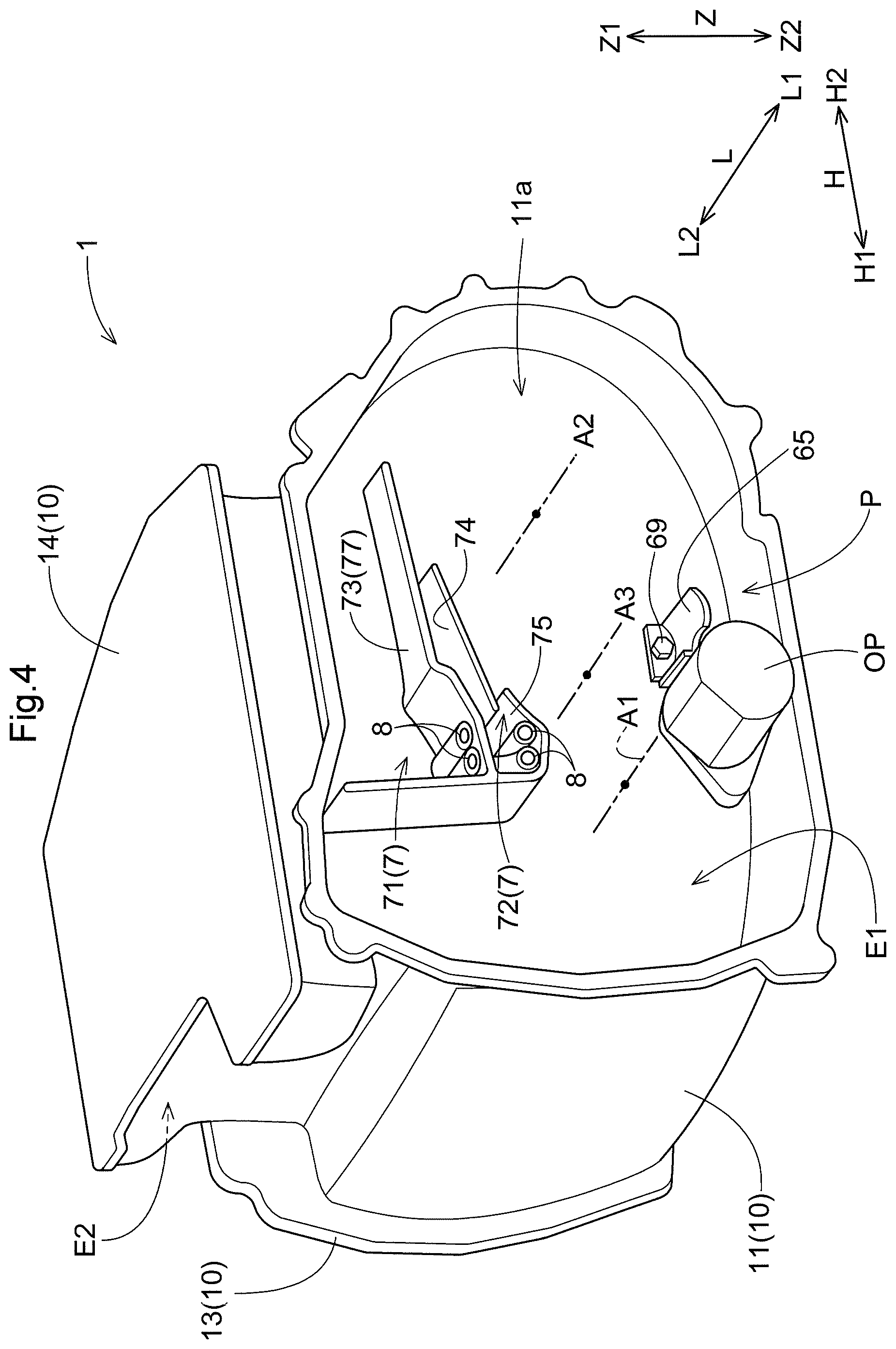 Patent US12338890 Figure 4 – Vehicle drive device