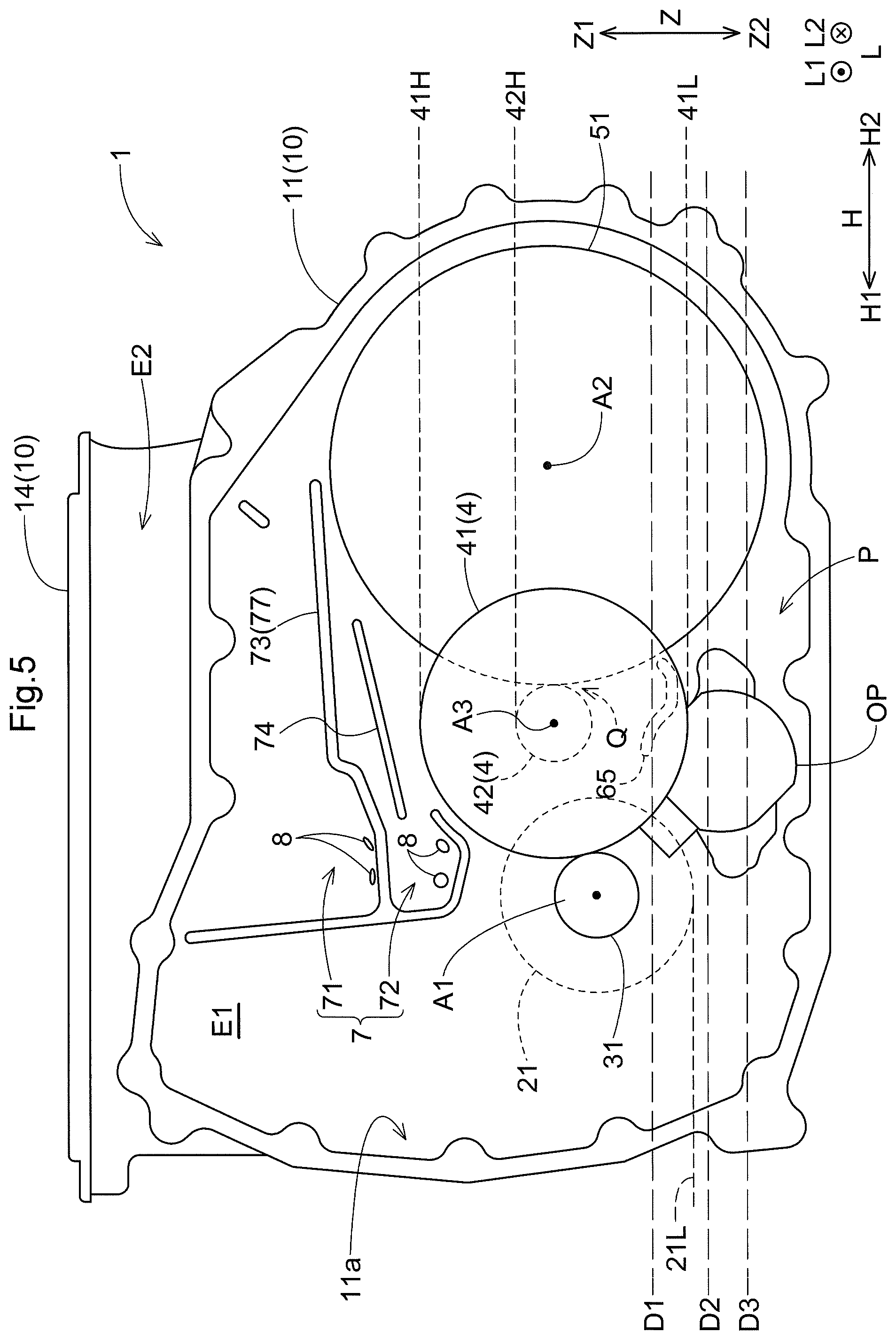 Patent US12338890 Figure 5 – Vehicle drive device