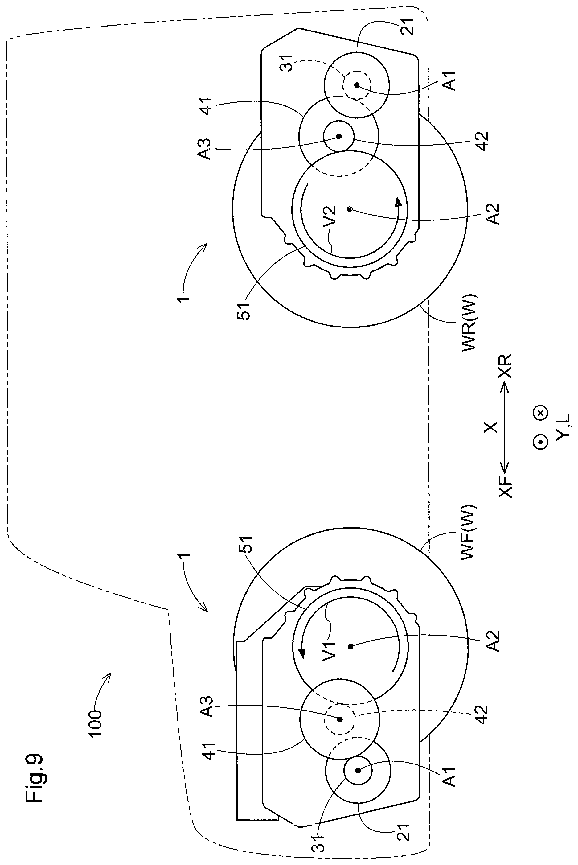 Patent US12338890 Figure 8 – Vehicle drive device